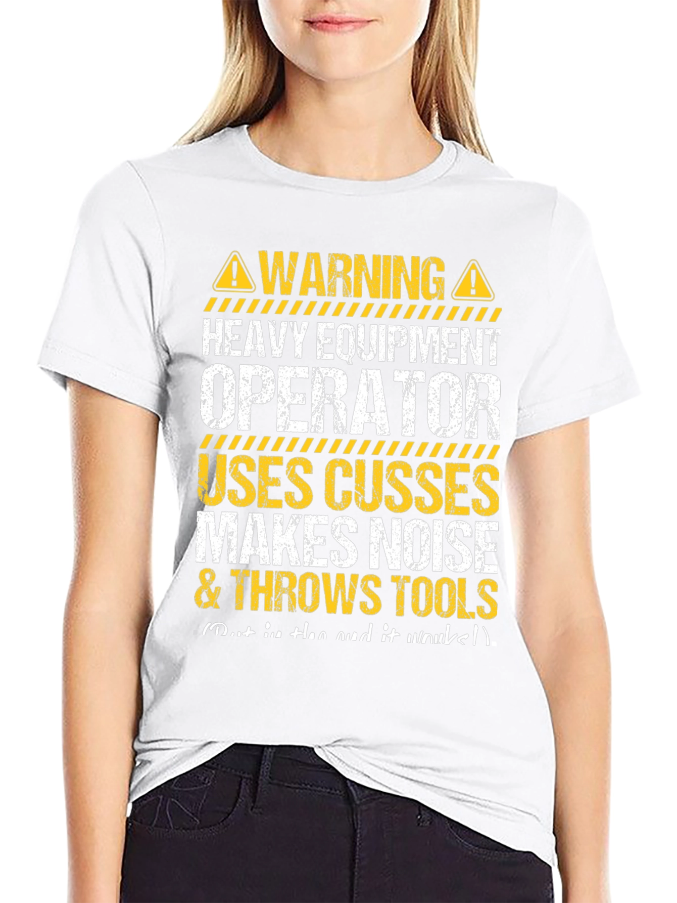 Warning Heavy Equipment Operator T-Shirt