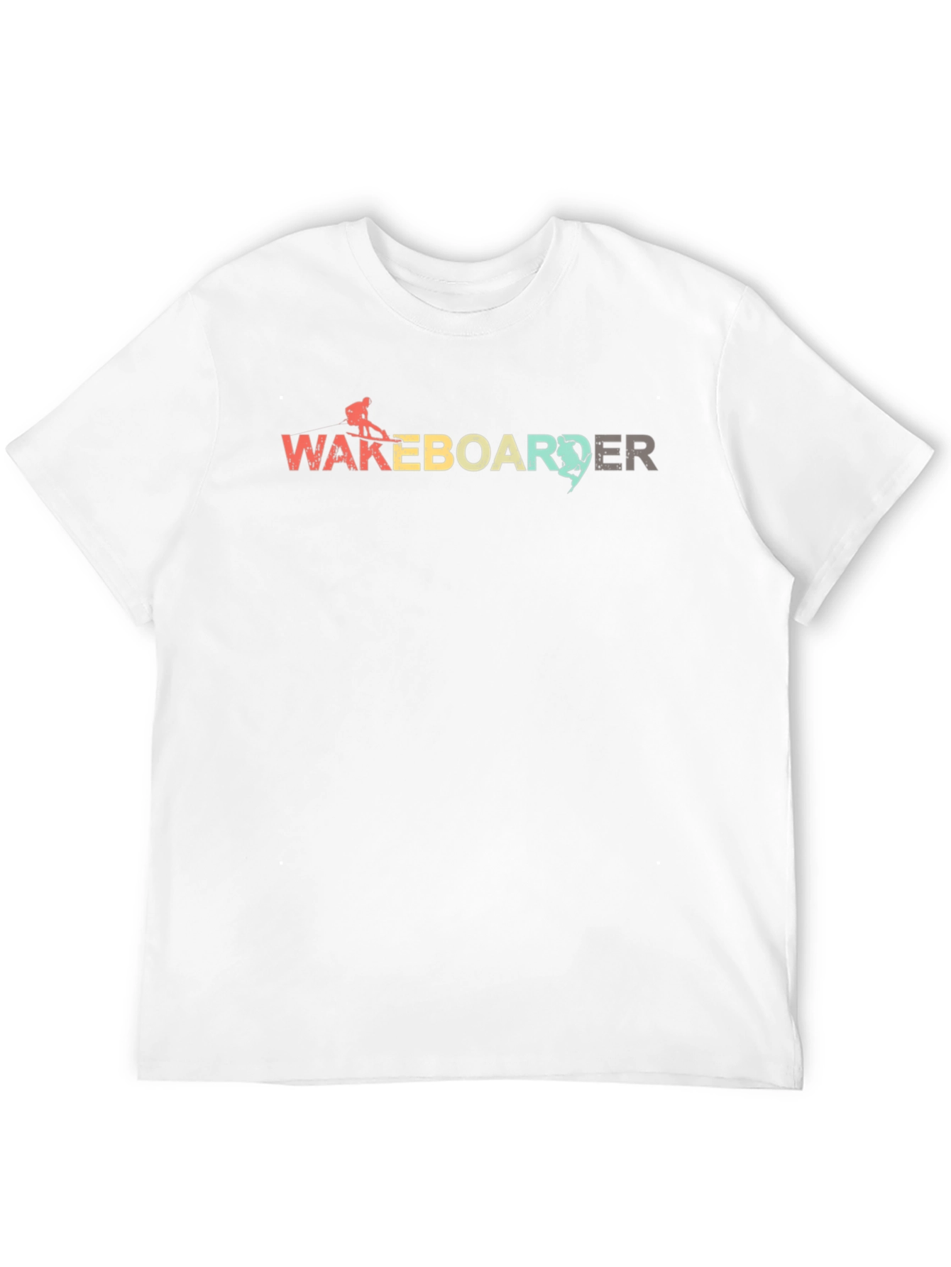 Wakeboarder Graphic Tee - Black Cotton Blend