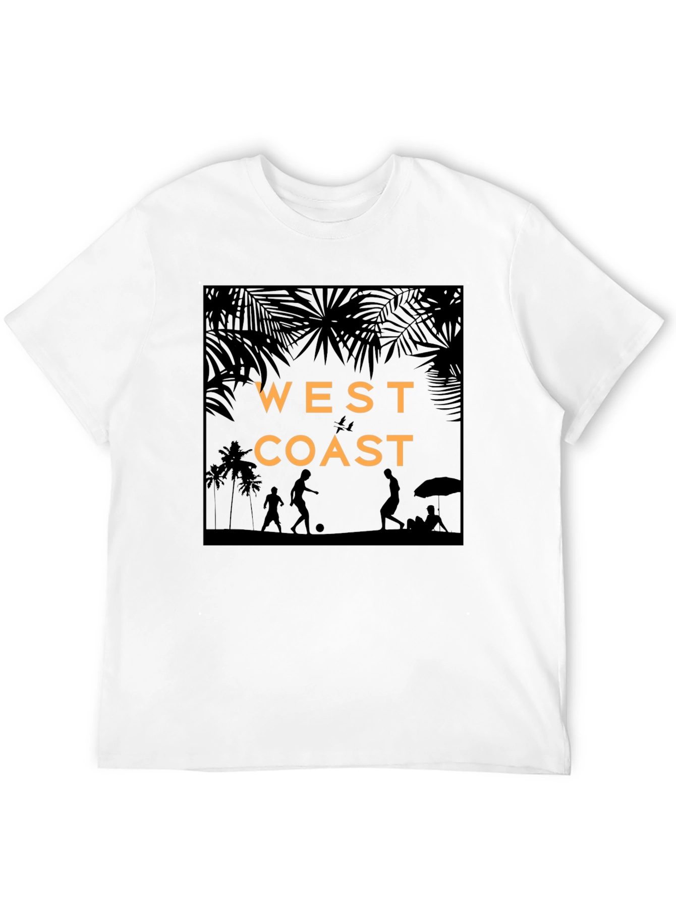 West Coast Beach Silhouette Graphic T-Shirt