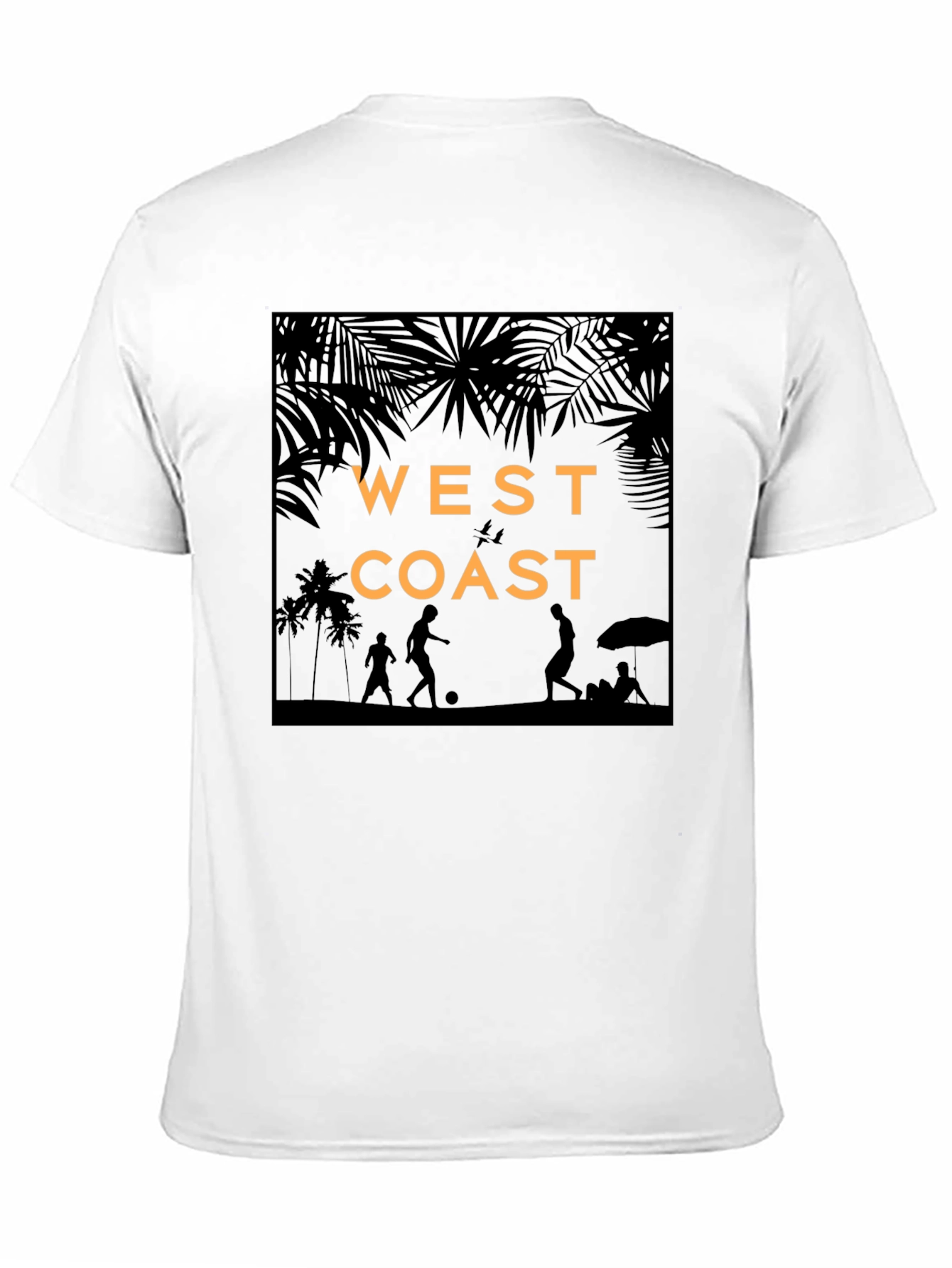 West Coast Beach Silhouette Graphic T-Shirt