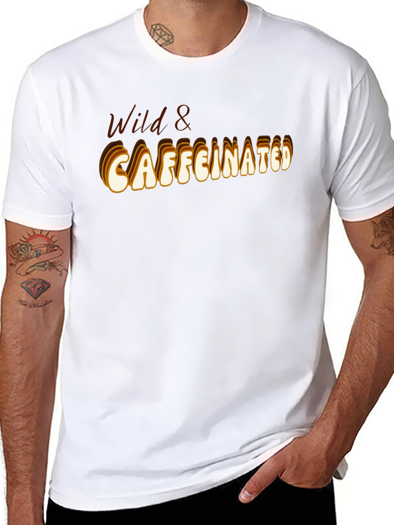 Wild & Caffeinated Black T-Shirt