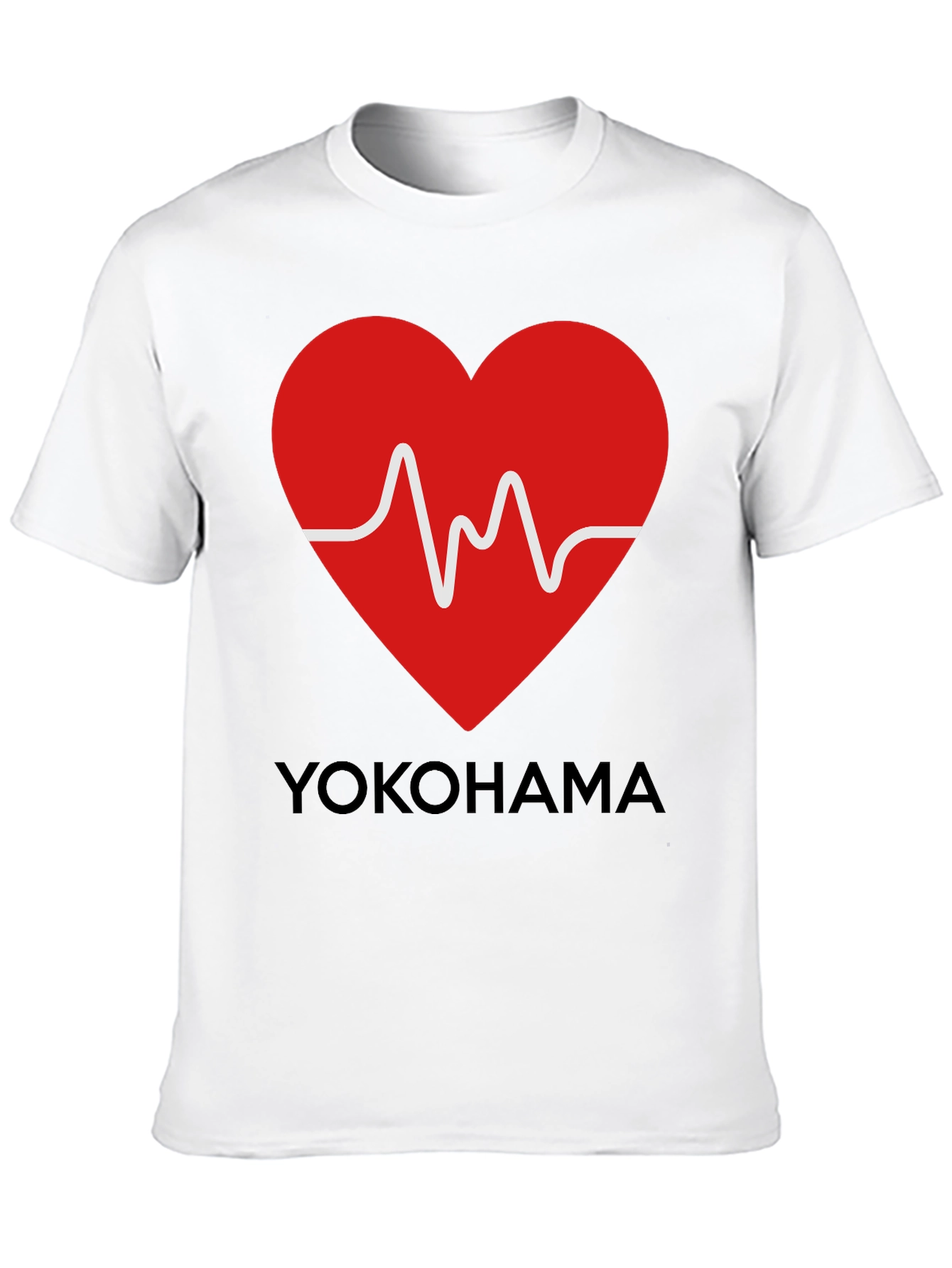 Yokohama Heartbeat Graphic Tee - Stylish Casual Wear