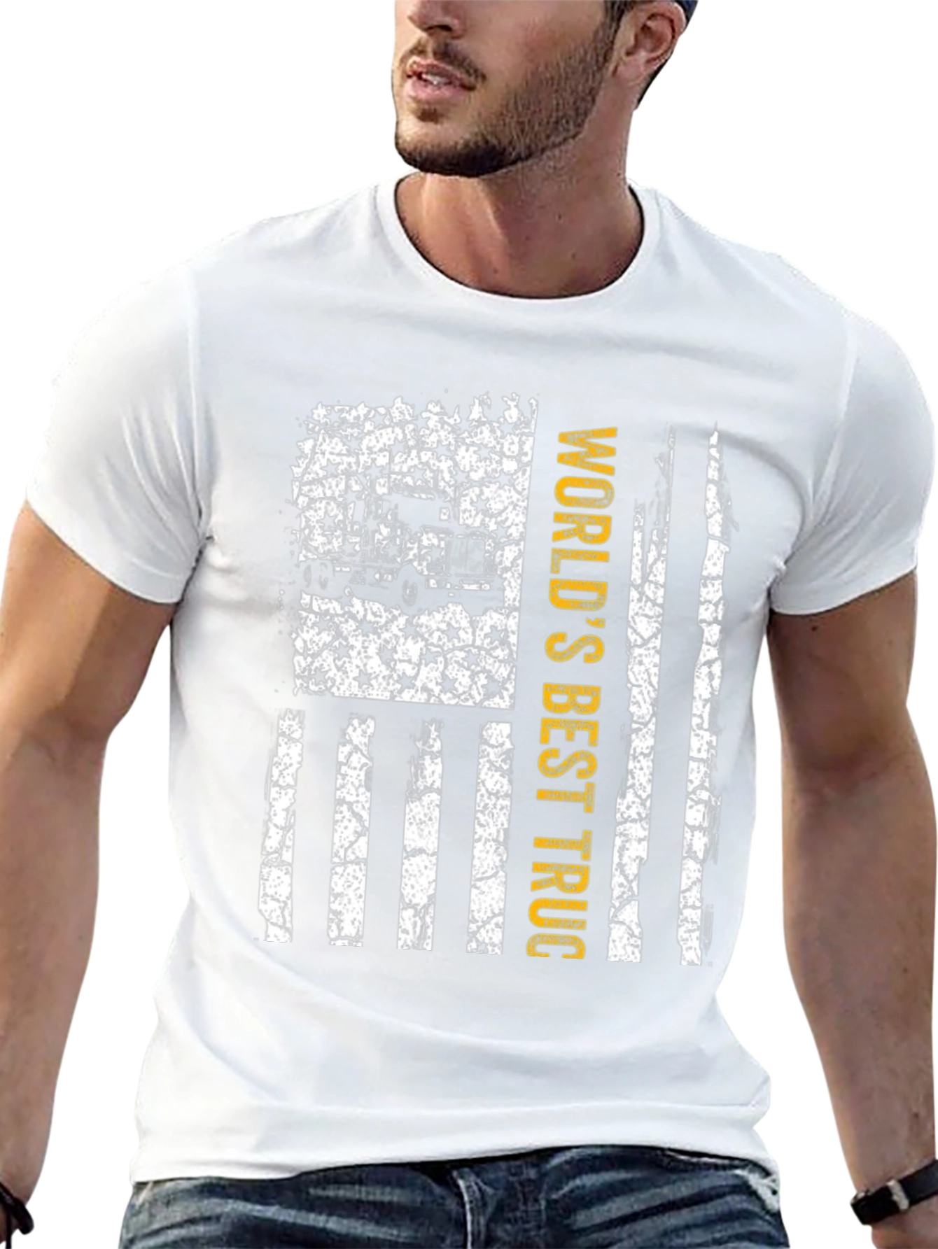Worlds Best Trucker Graphic Tee