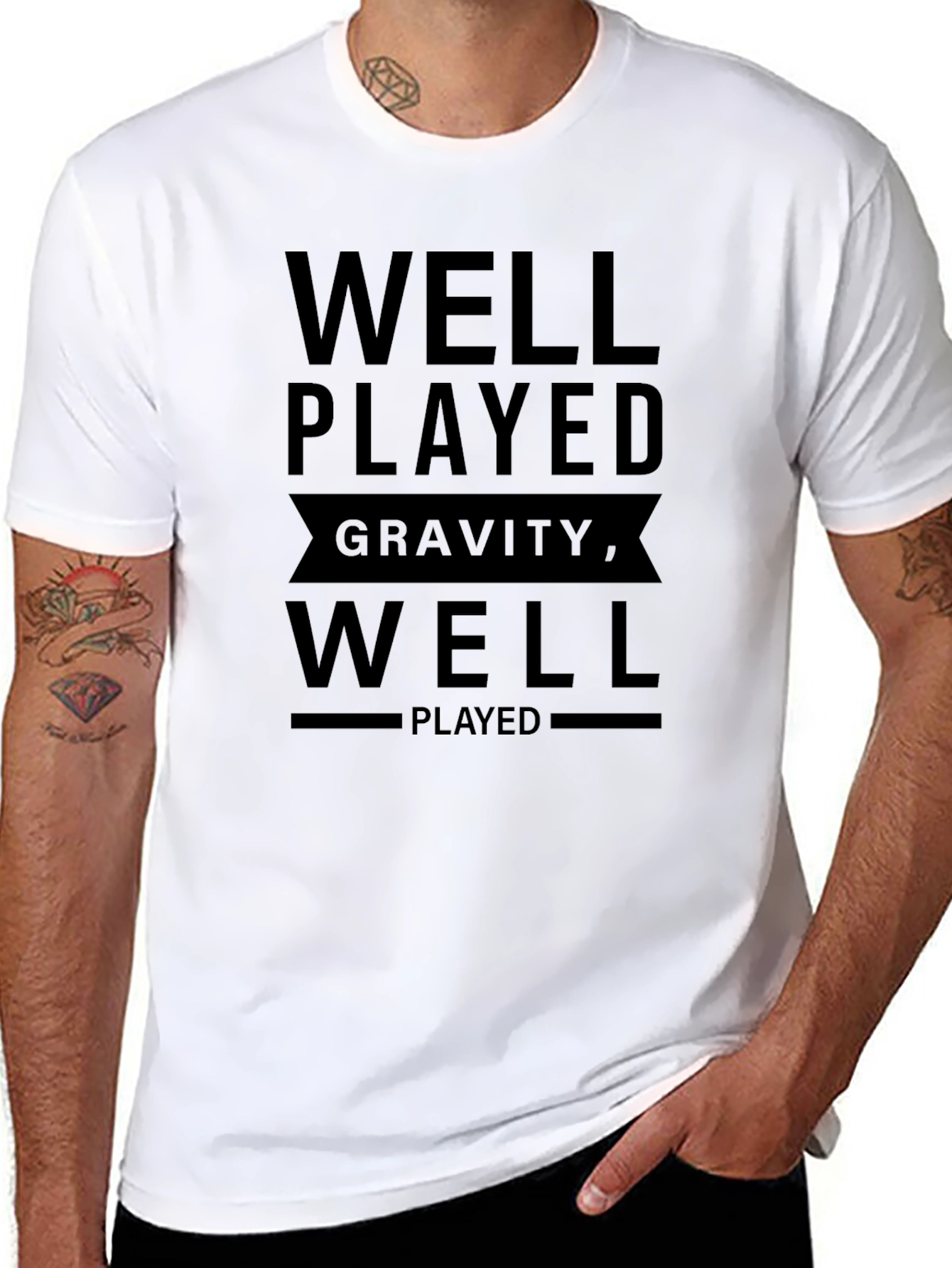 Well Played Gravity T-Shirt - Funny Physics Tee