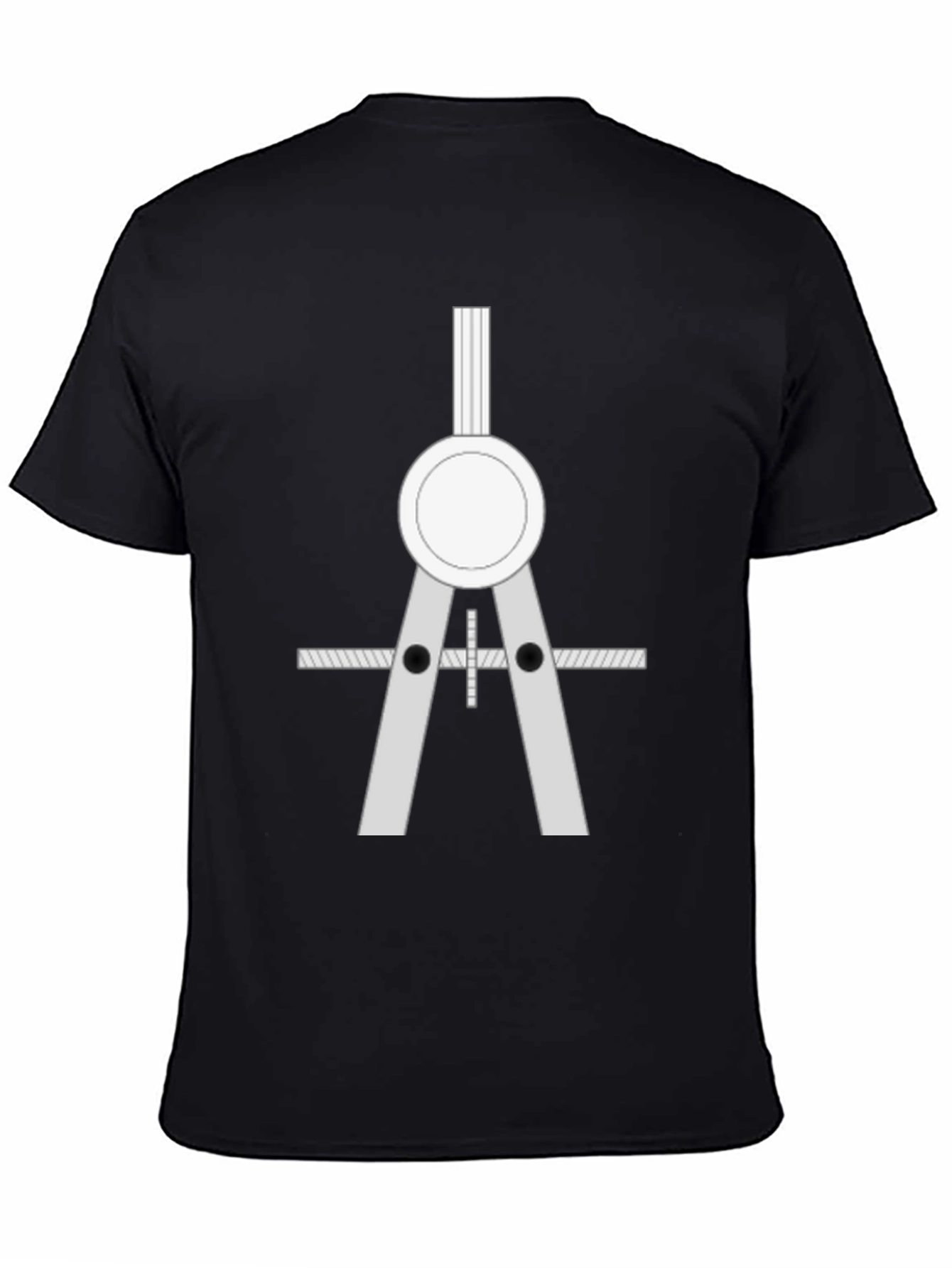 Architect Compass Graphic Tee - Black Cotton Blend