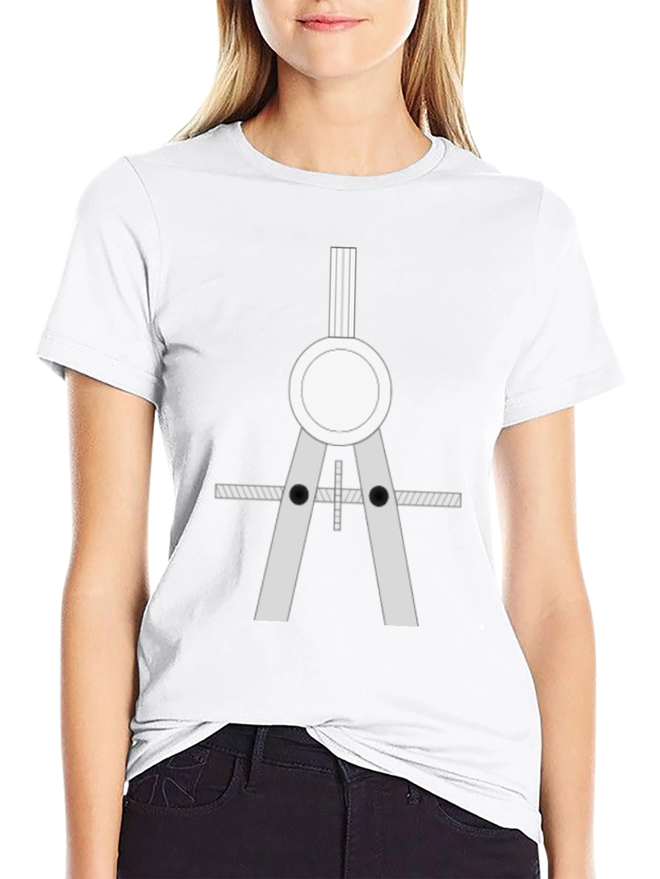 Architect Compass Graphic Tee - Black Cotton Blend