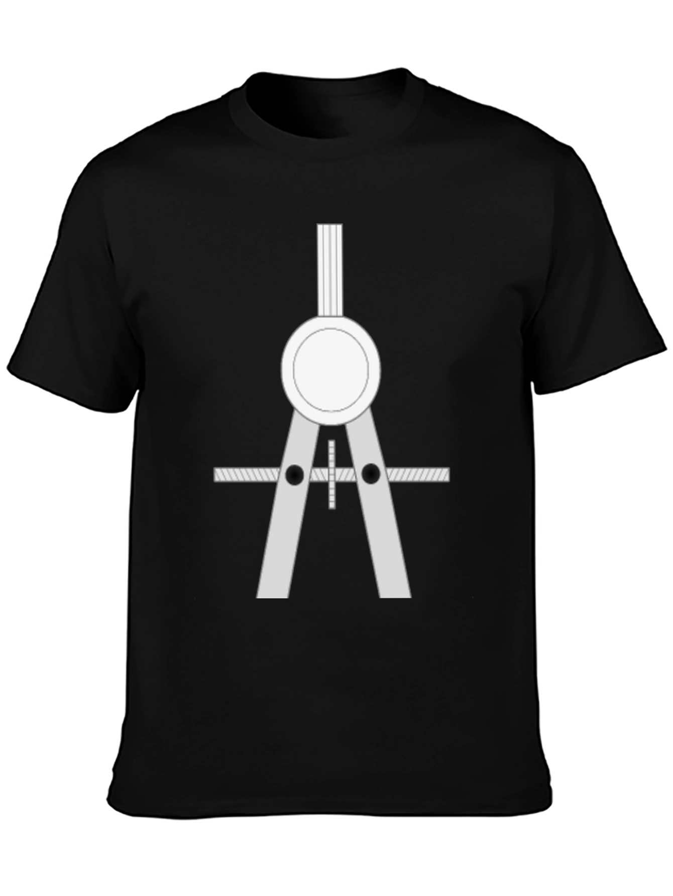 Architect Compass Graphic Tee - Black Cotton Blend