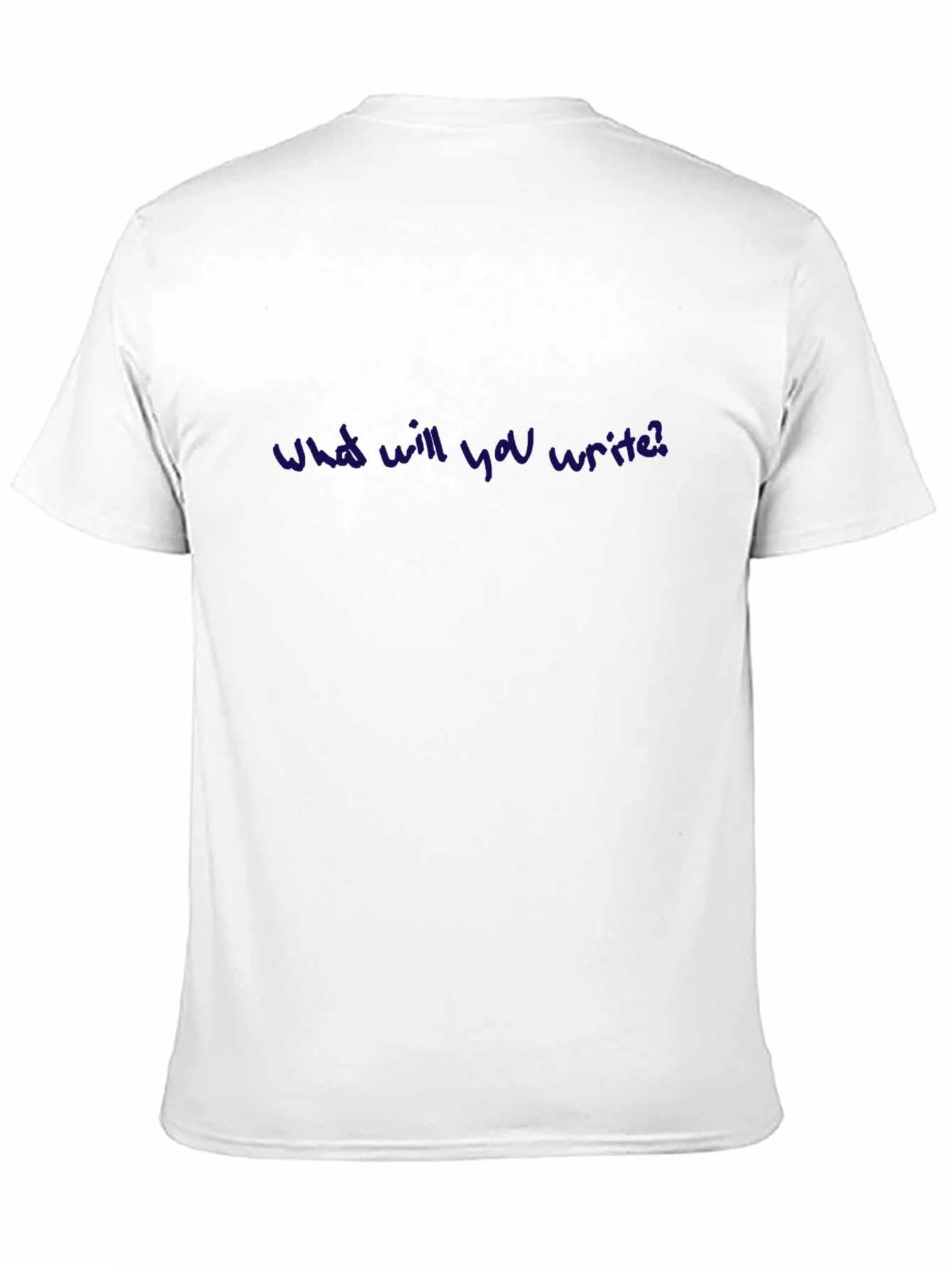 What Will You Write? Crew Neck Tee - Black