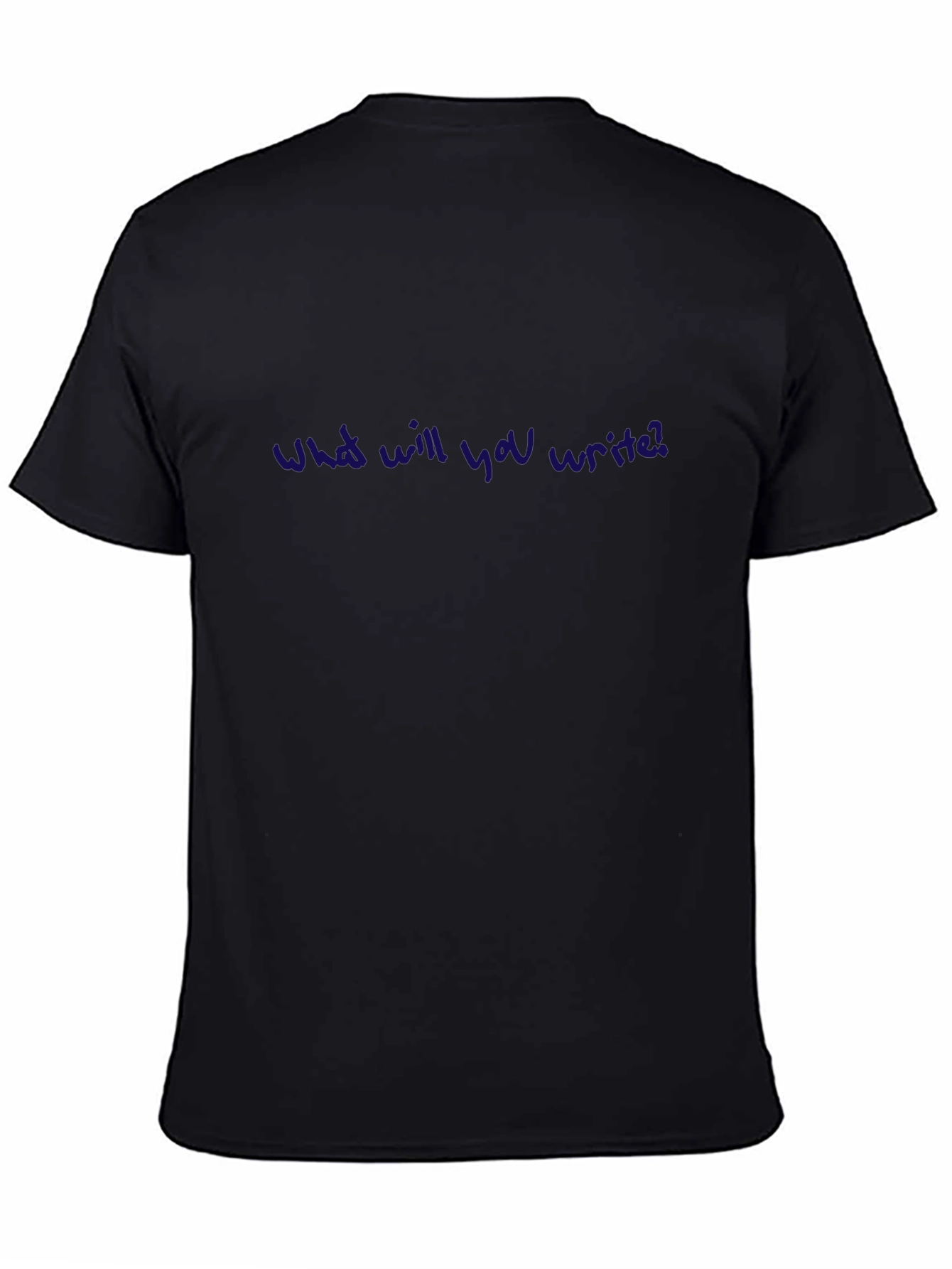 What Will You Write? Crew Neck Tee - Black