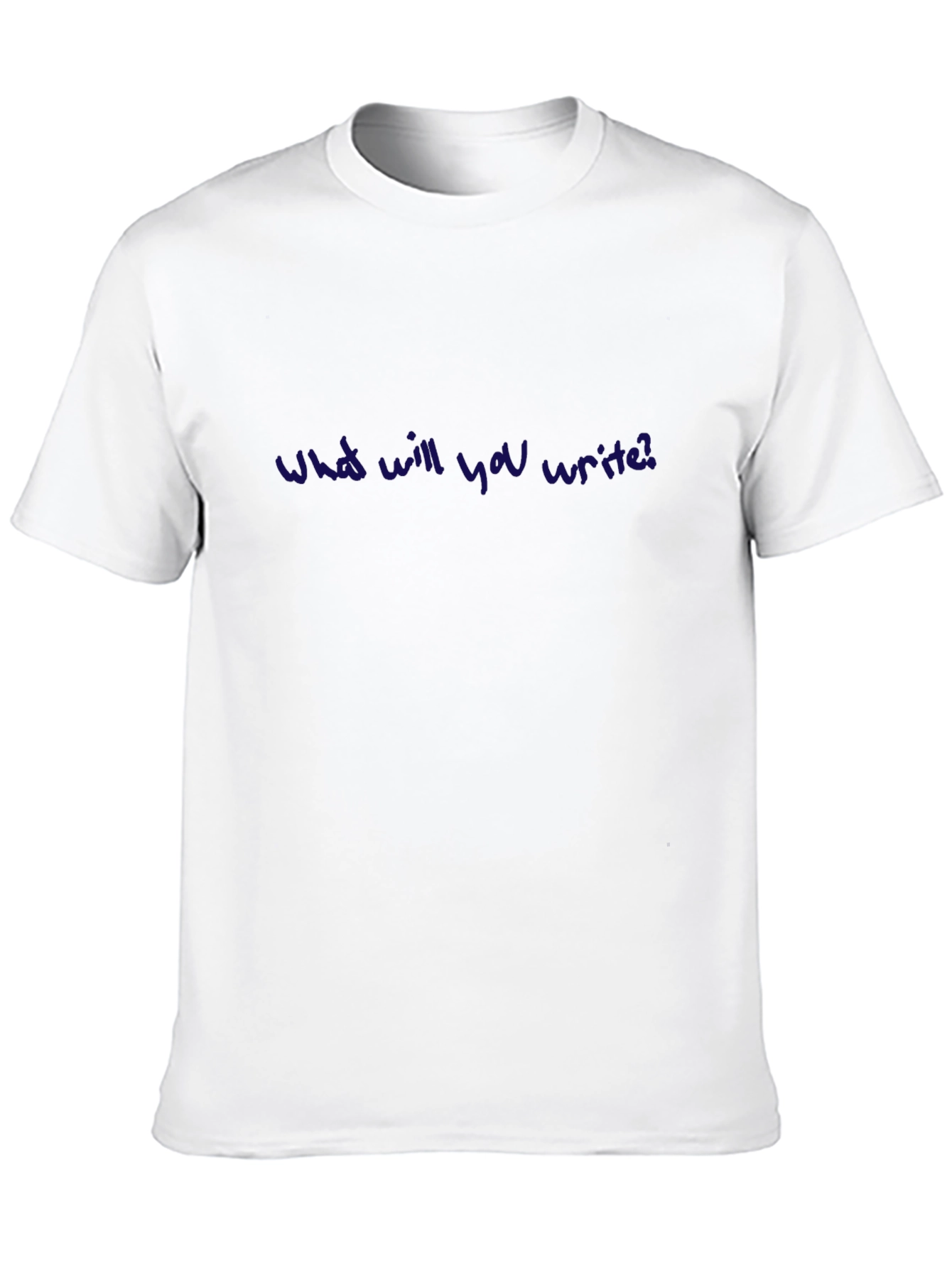 What Will You Write? Crew Neck Tee - Black