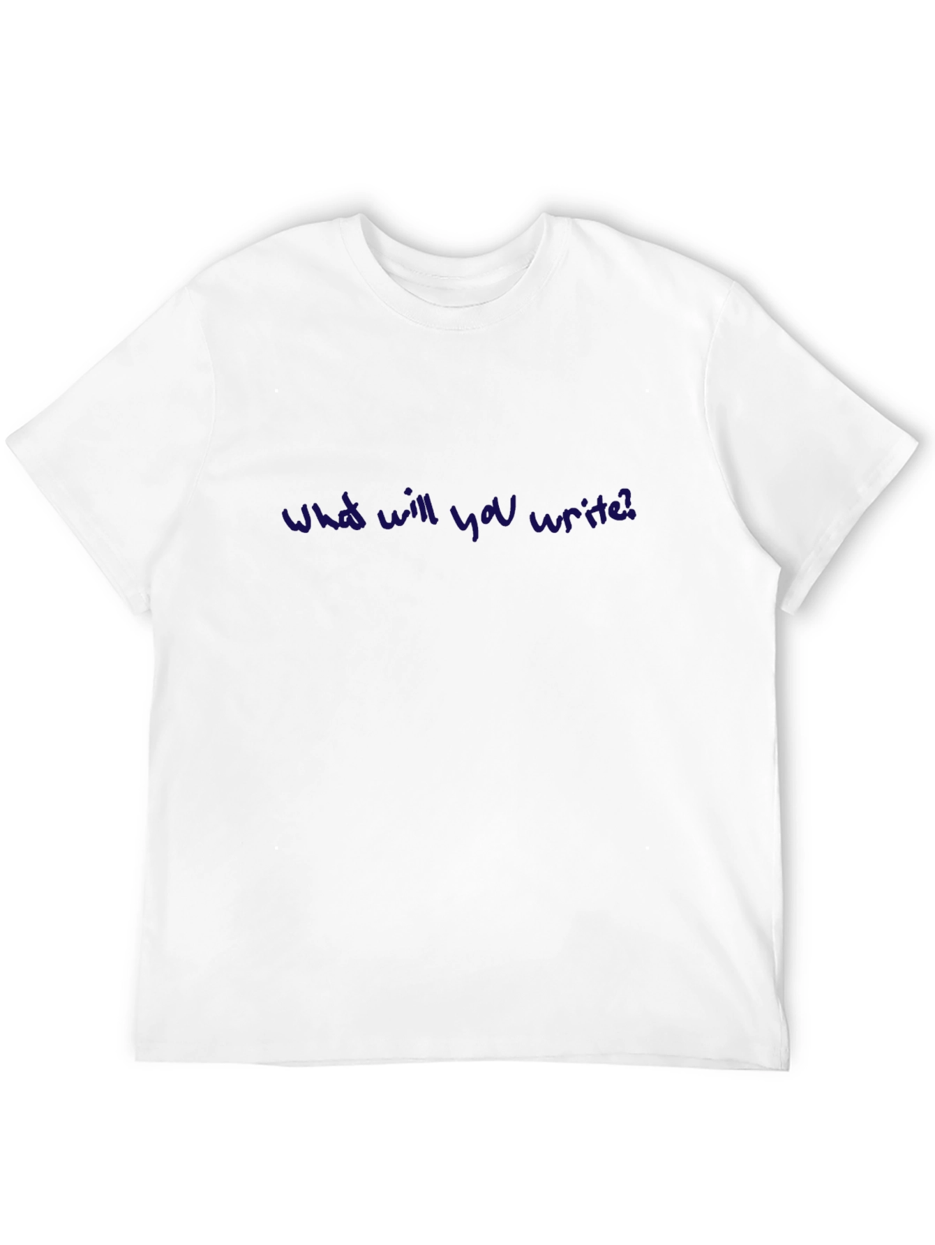 What Will You Write? Crew Neck Tee - Black
