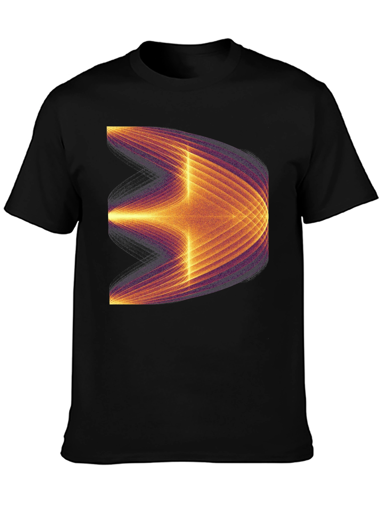 Abstract Graphic Tee - Modern Black T-Shirt