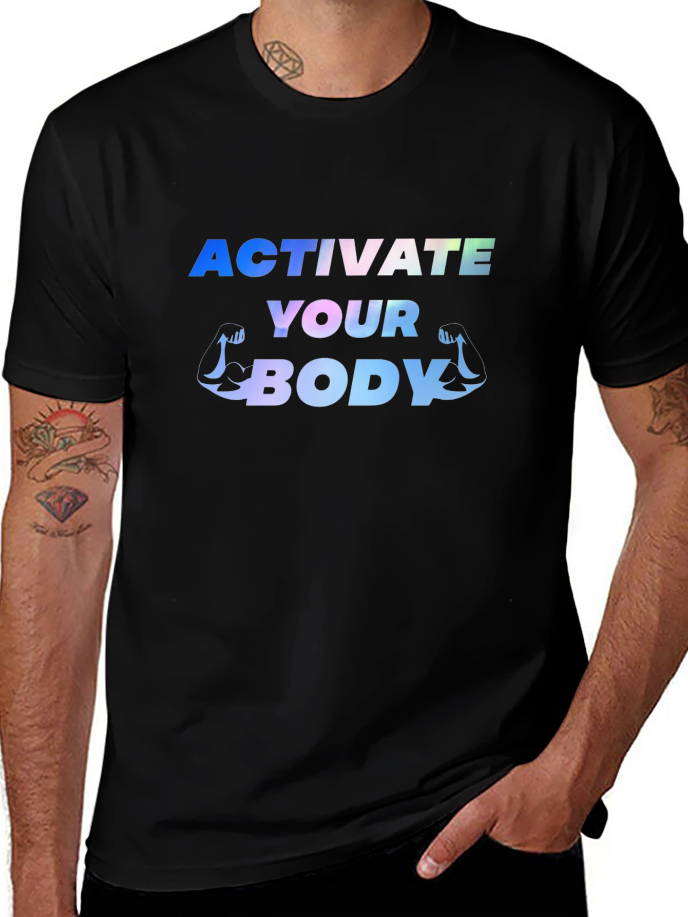 Activate Your Body Black Graphic Tee