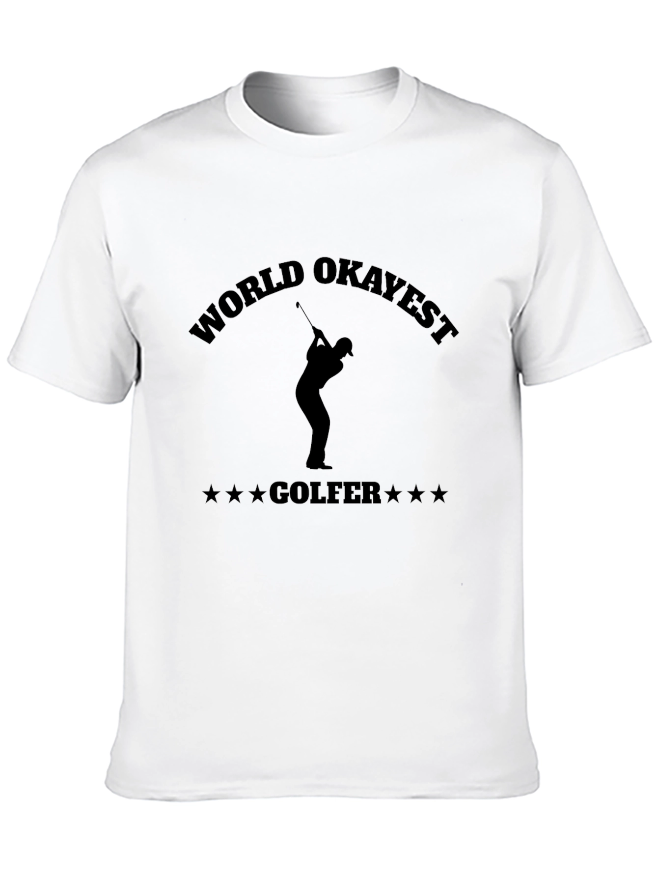 World Okayest Golfer T-Shirt - Funny Golf Tee