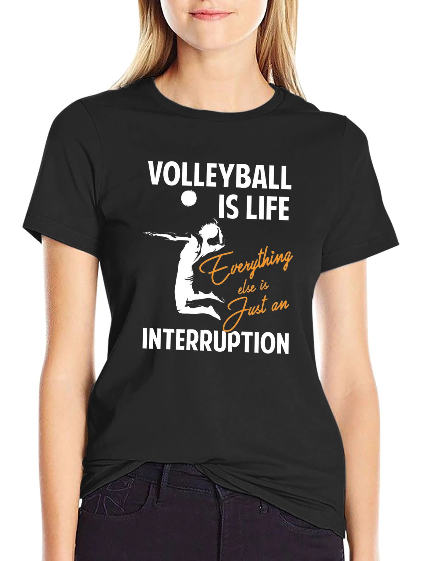 Volleyball Is Life Graphic Tee