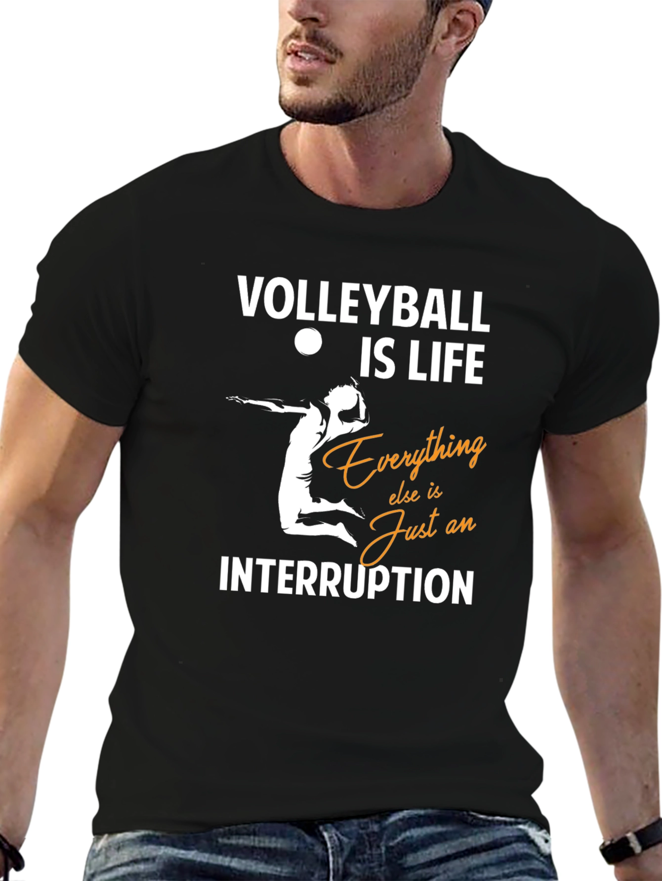 Volleyball Is Life Graphic Tee
