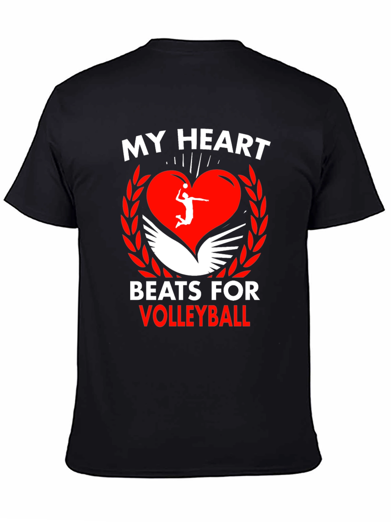 Volleyball Heartbeat Graphic Tee