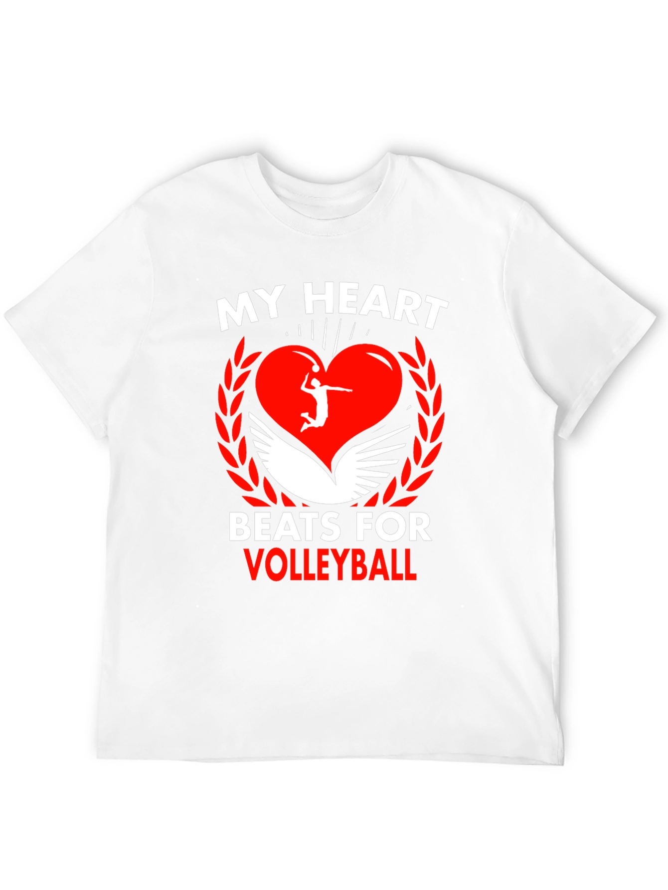 Volleyball Heartbeat Graphic Tee