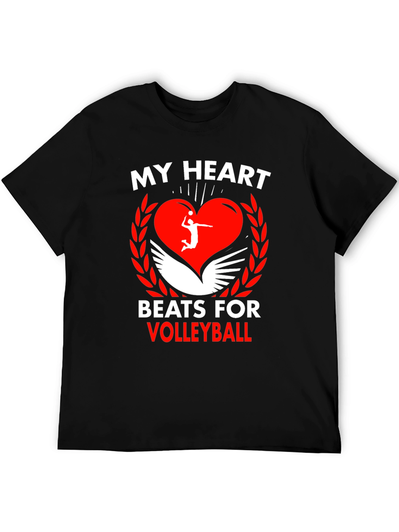 Volleyball Heartbeat Graphic Tee