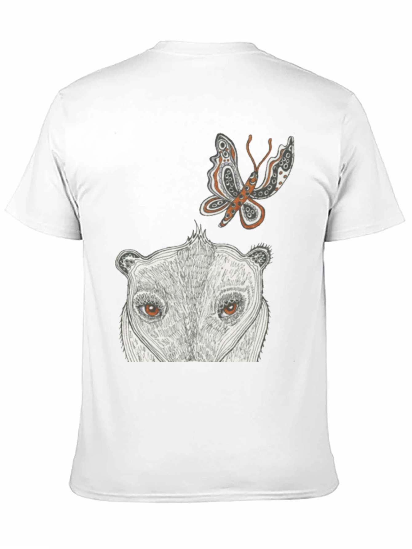 Artistic Animal Print Black T-Shirt