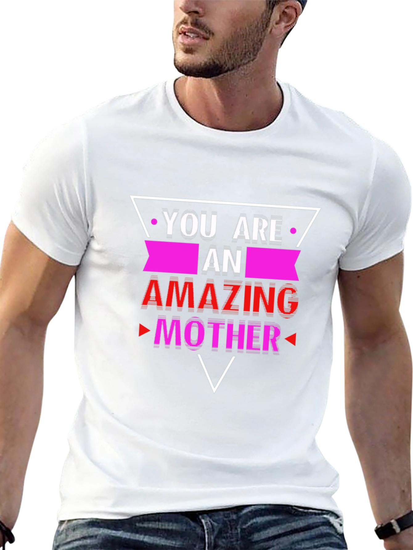 Amazing Mother Graphic Tee - Trendy Black T-Shirt