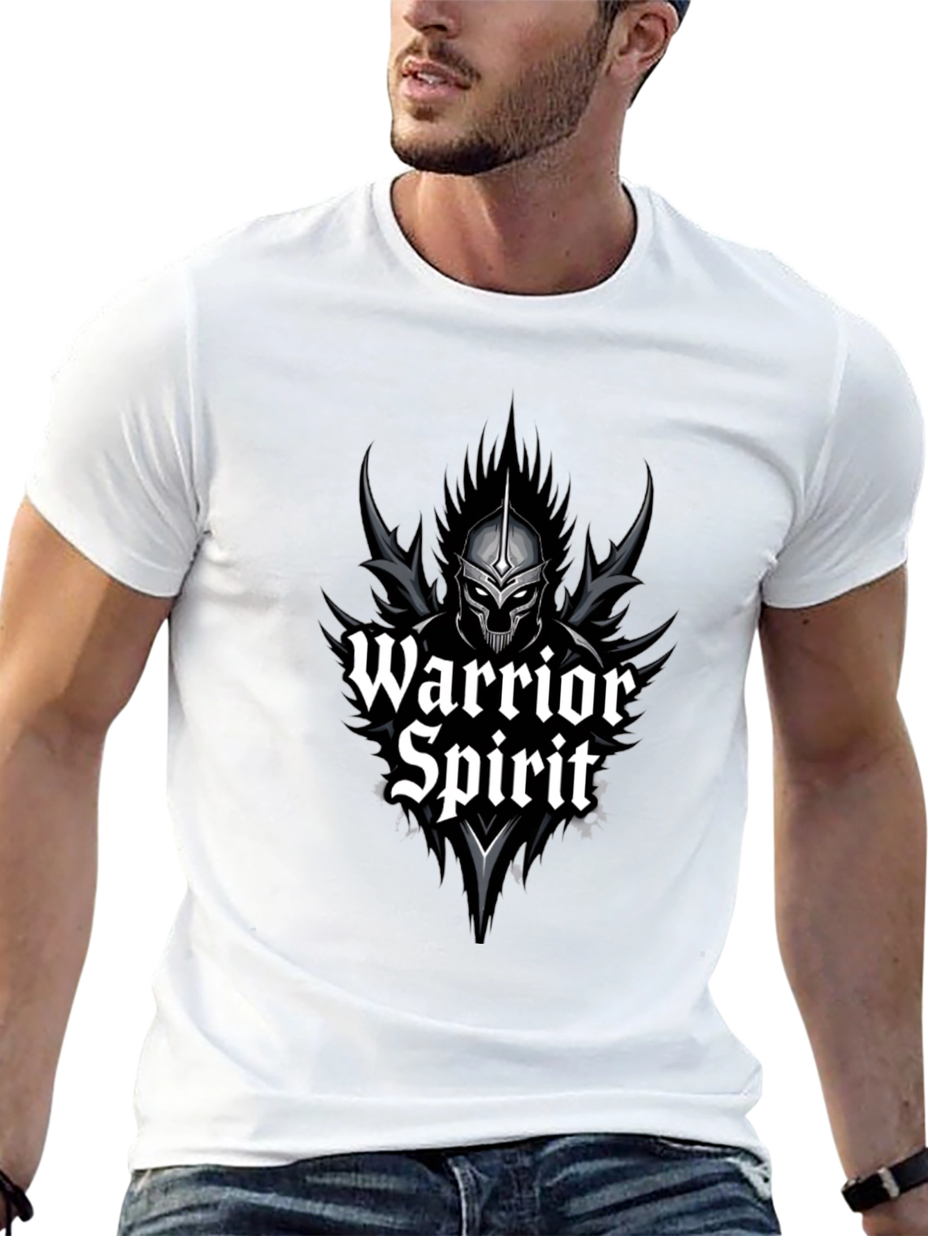 Warrior Spirit Black T-Shirt - Graphic Tee