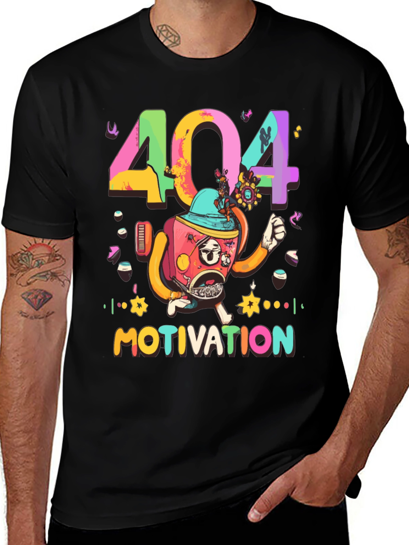 404 Motivation Graphic T-Shirt