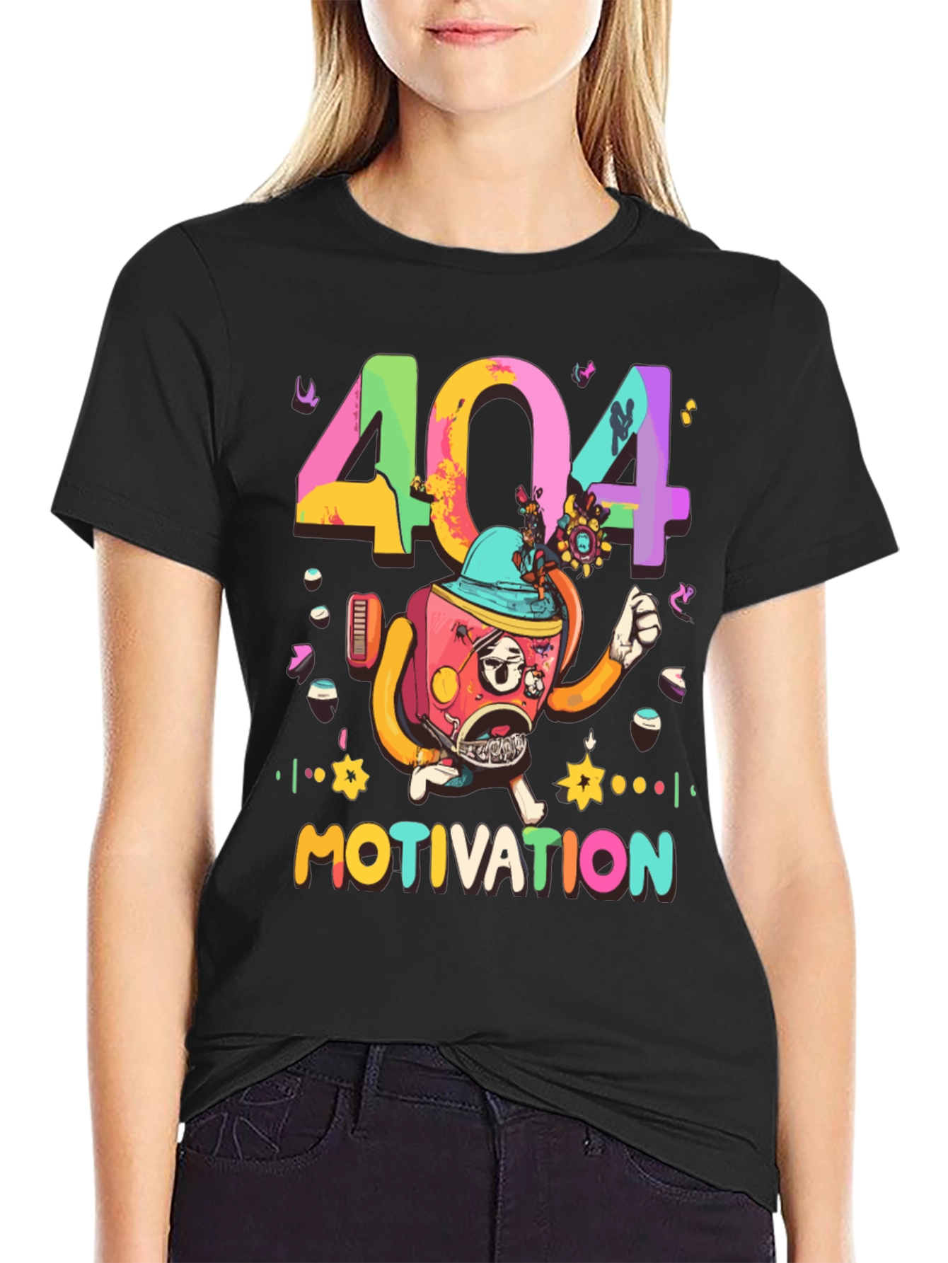 404 Motivation Graphic T-Shirt