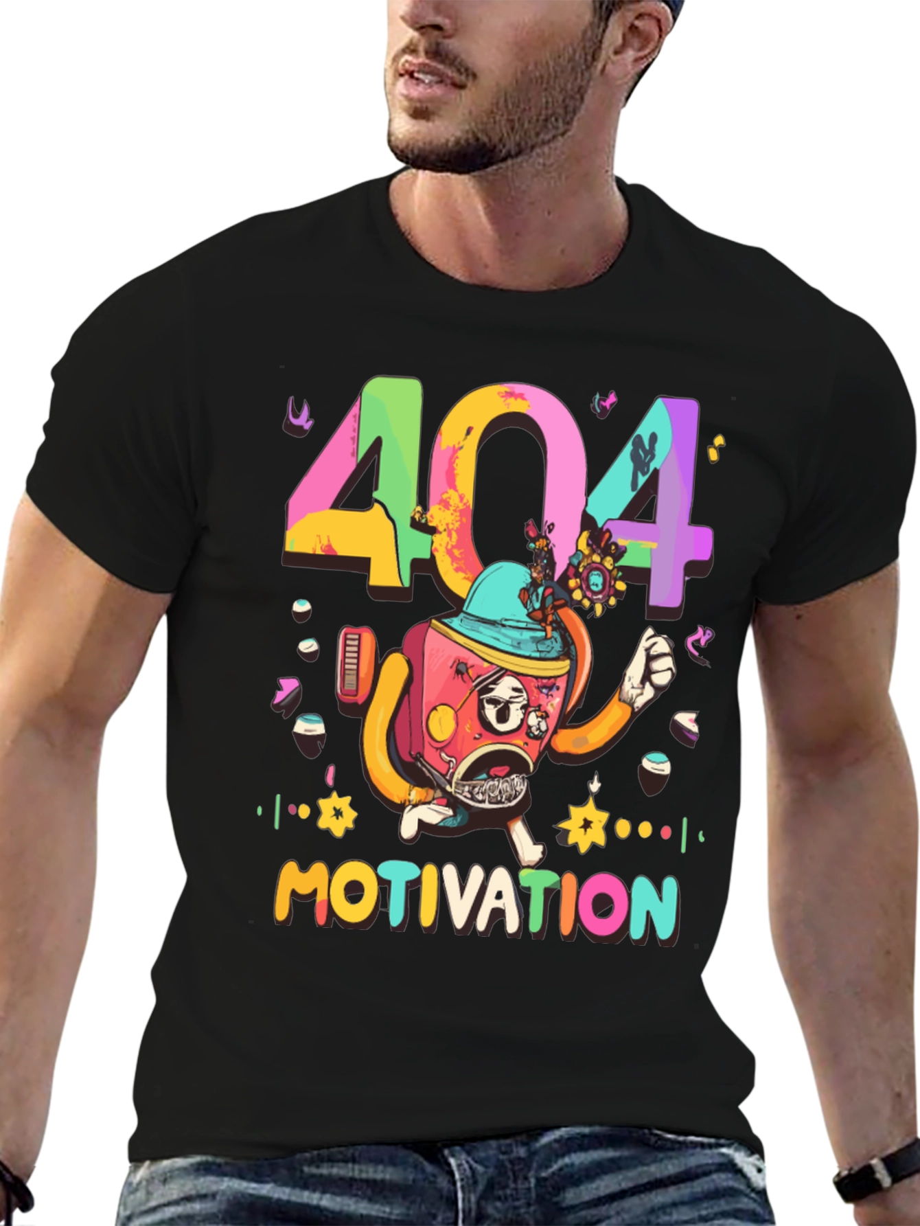 404 Motivation Graphic T-Shirt