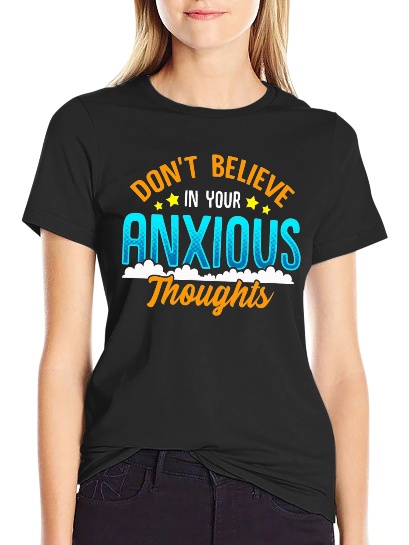 Anxious Thoughts Graphic Tee - Mental Health Awareness T-Shirt