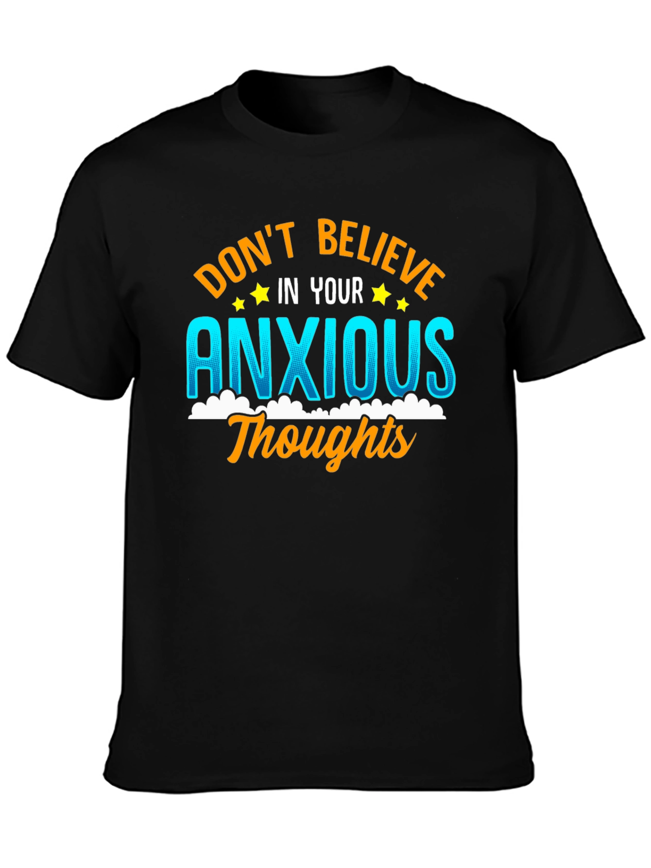 Anxious Thoughts Graphic Tee - Mental Health Awareness T-Shirt