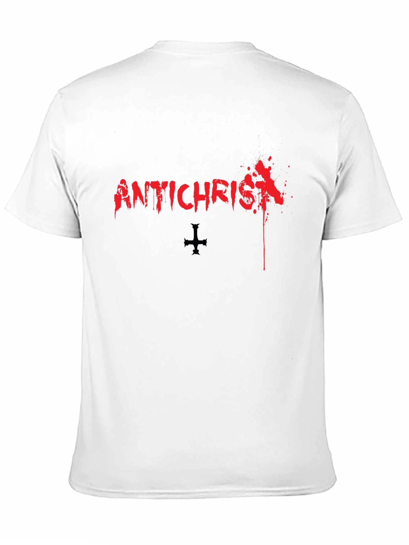 Antichrist Graphic Print Black T-Shirt