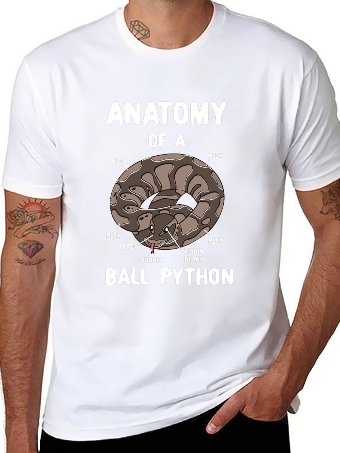 Anatomy of a Ball Python T-Shirt