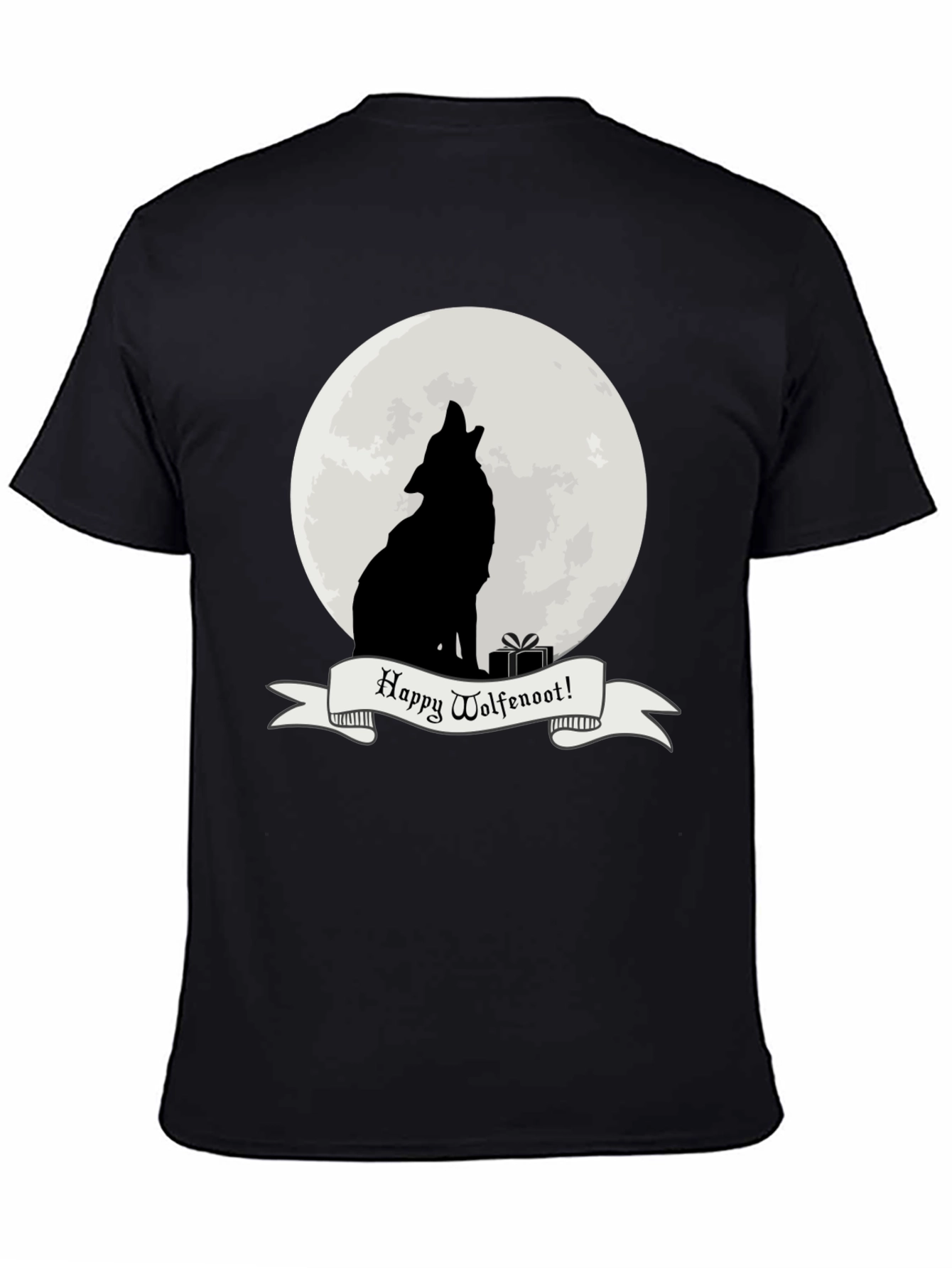 Wolfenoot T-Shirt - Howling Wolf Lunar Design