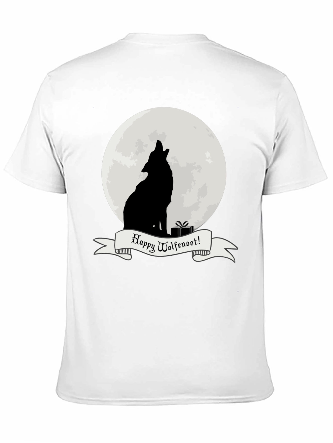 Wolfenoot T-Shirt - Howling Wolf Lunar Design