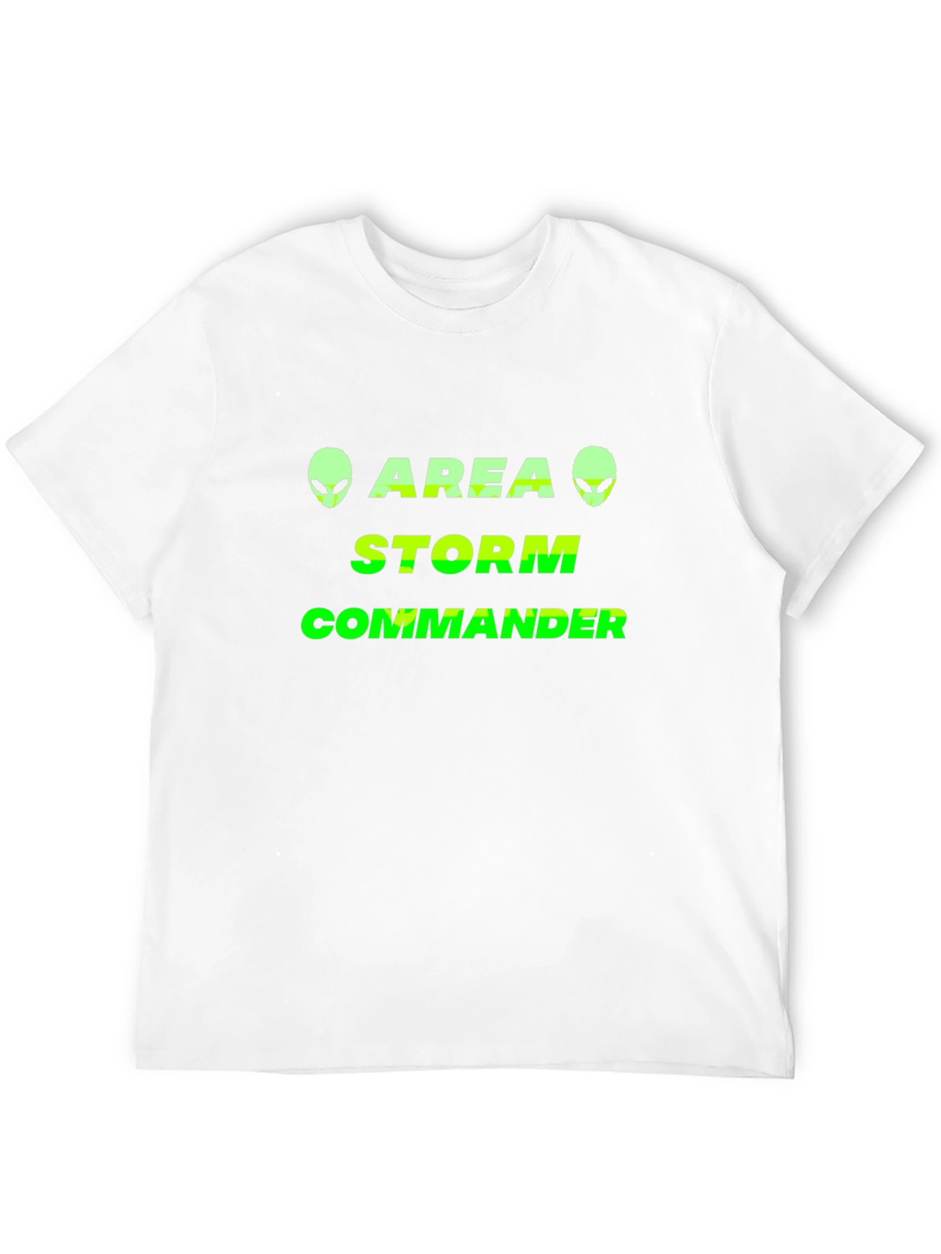 Area Storm Commander Black T-Shirt Alien Graphic
