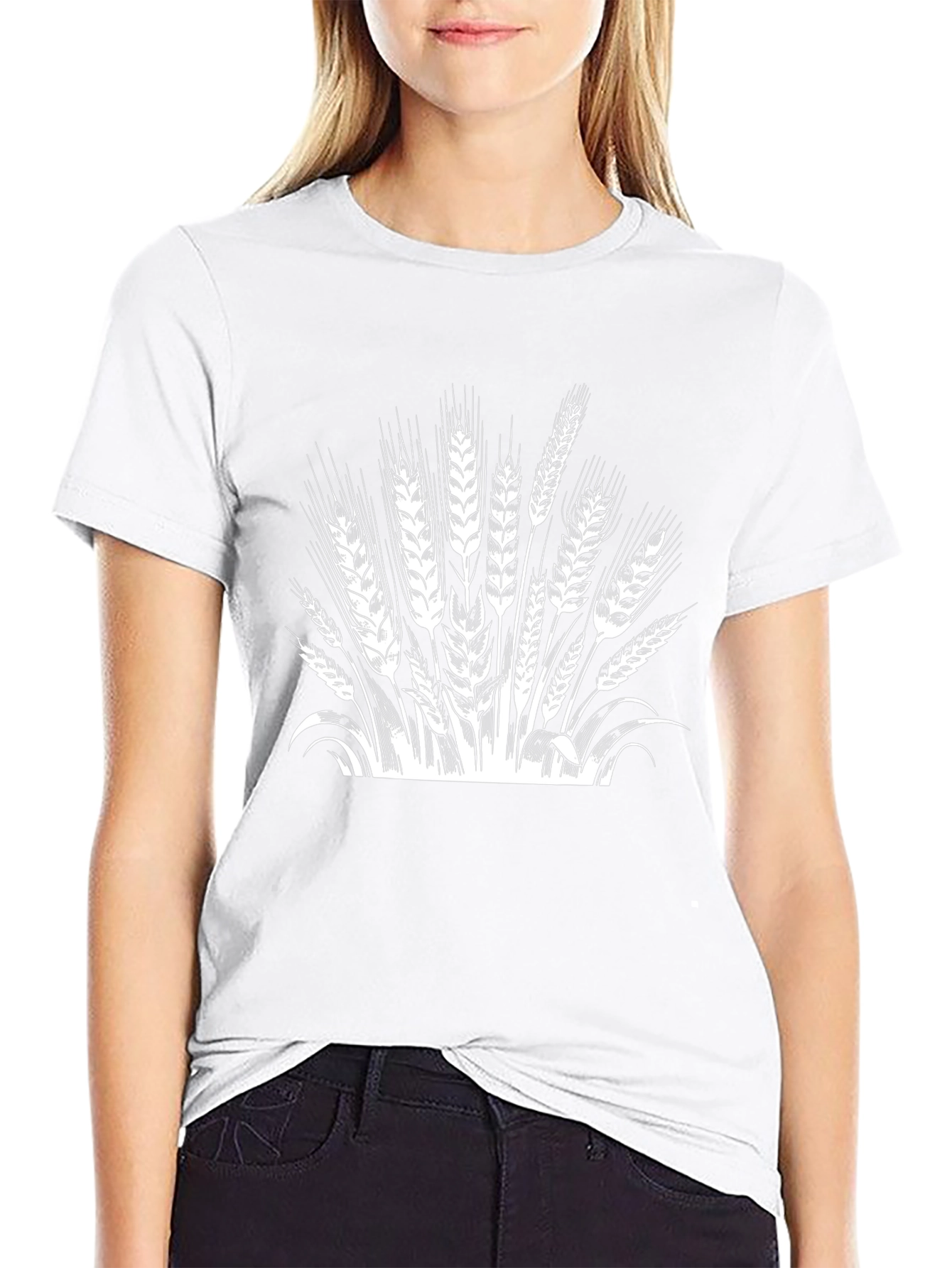 Wheat Graphic Tee - Black Casual Fit