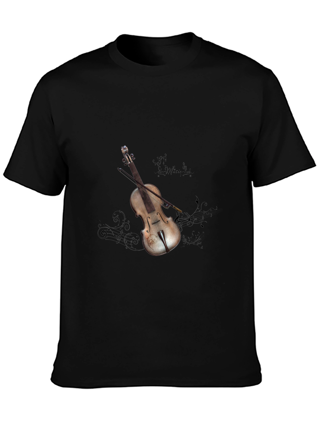 Violin Graphic Tee - Stylish Music Lovers Shirt
