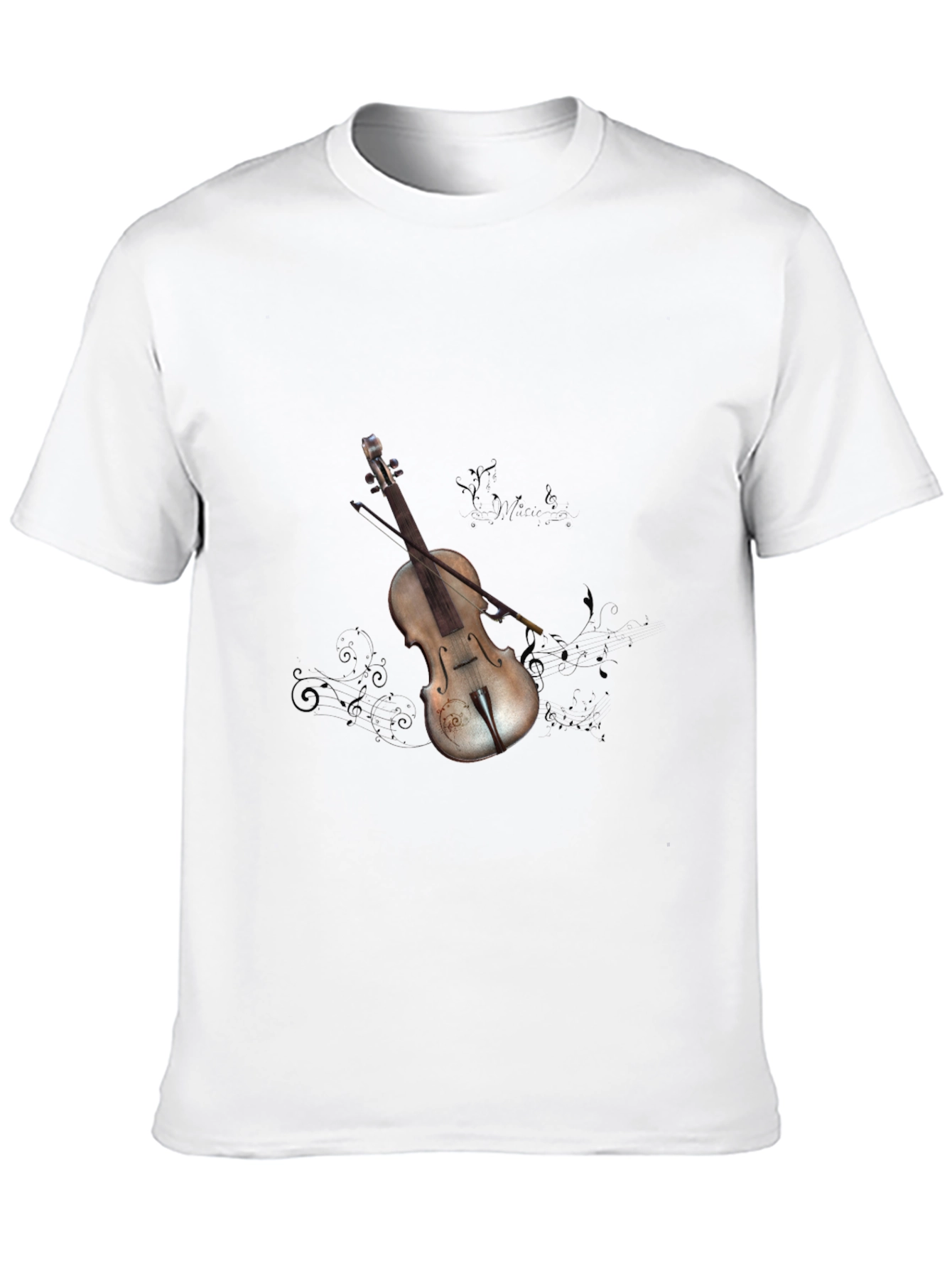 Violin Graphic Tee - Stylish Music Lovers Shirt