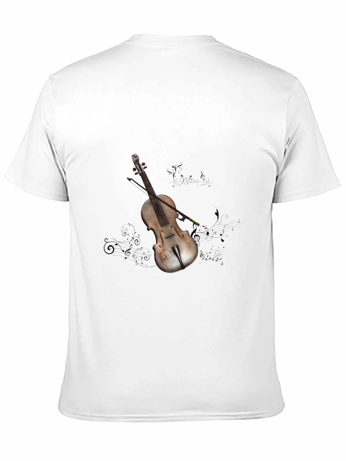Violin Graphic Tee - Stylish Music Lovers Shirt