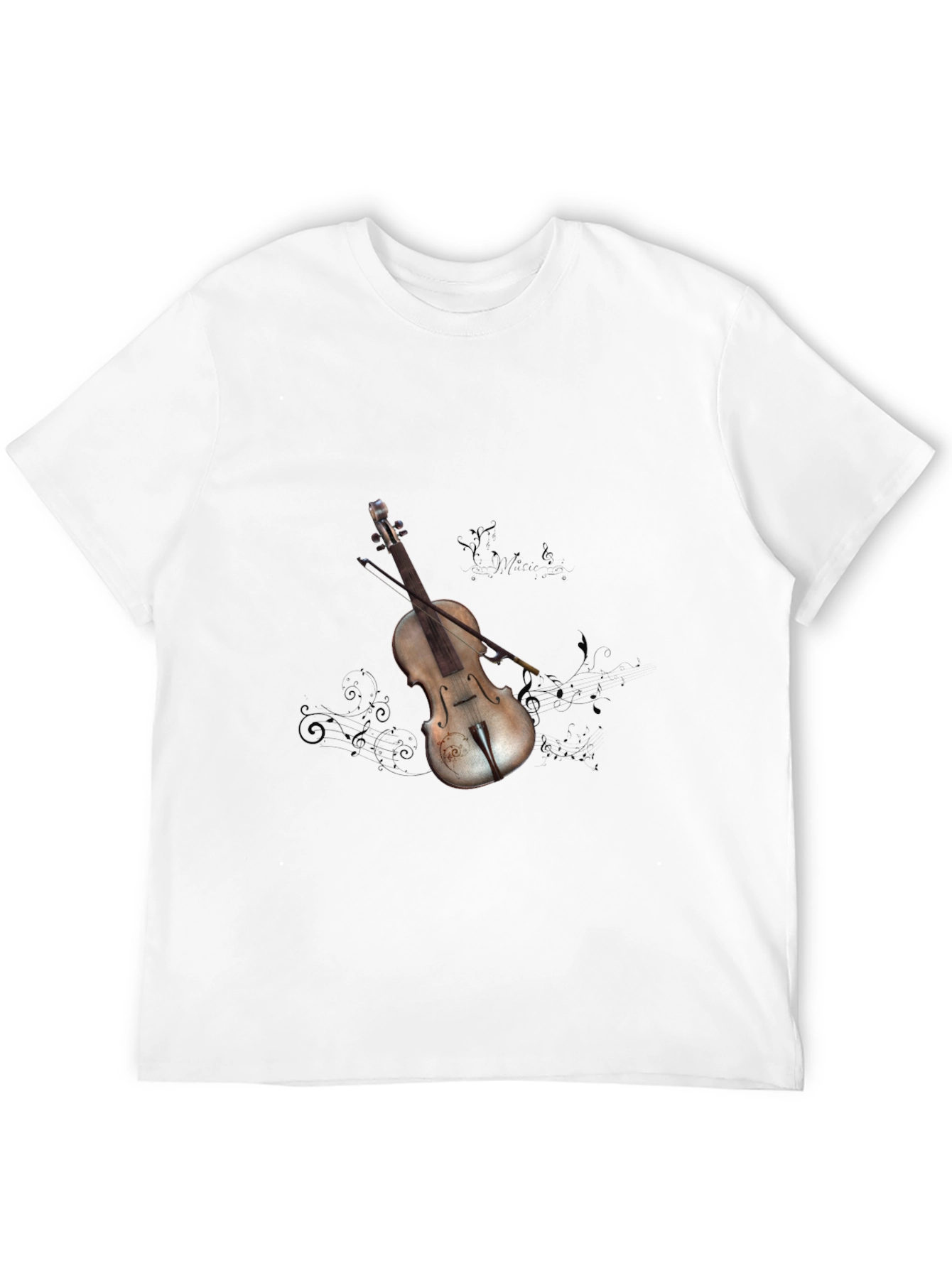 Violin Graphic Tee - Stylish Music Lovers Shirt