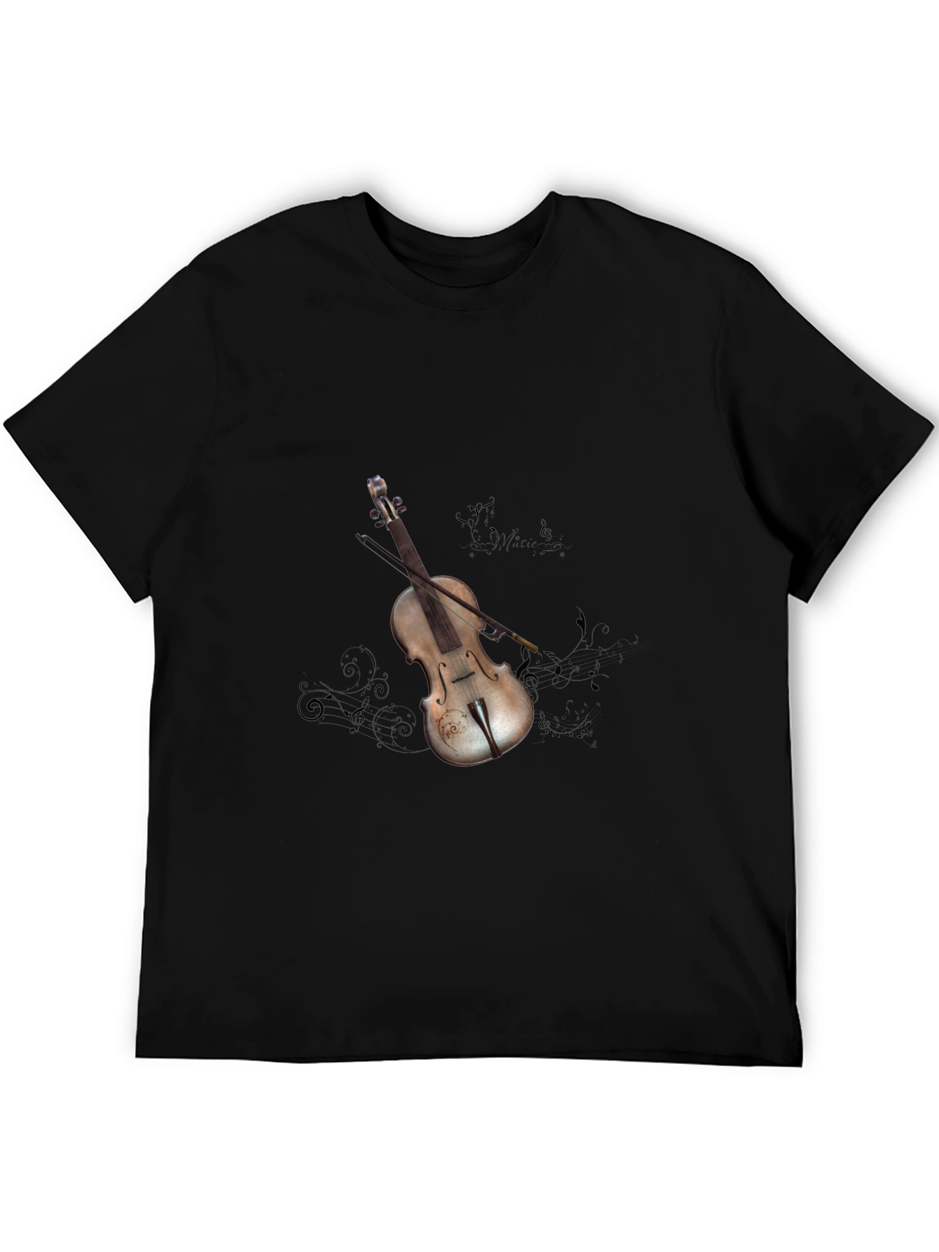 Violin Graphic Tee - Stylish Music Lovers Shirt