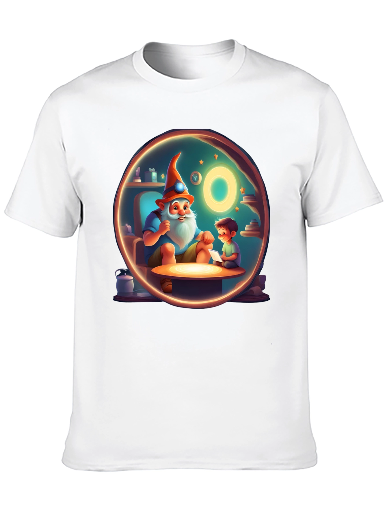 Whimsical Storytime Graphic Tee - Black