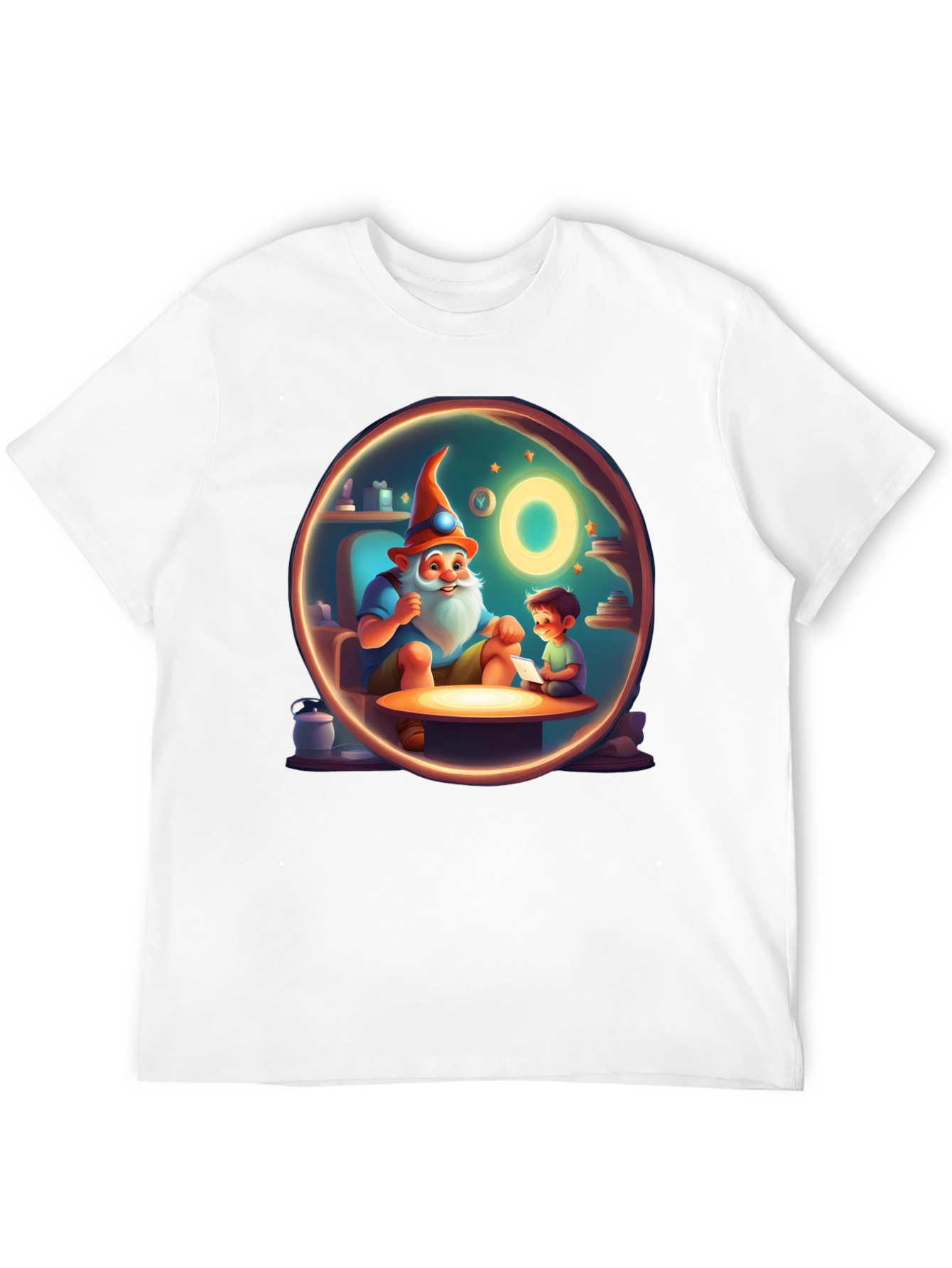 Whimsical Storytime Graphic Tee - Black