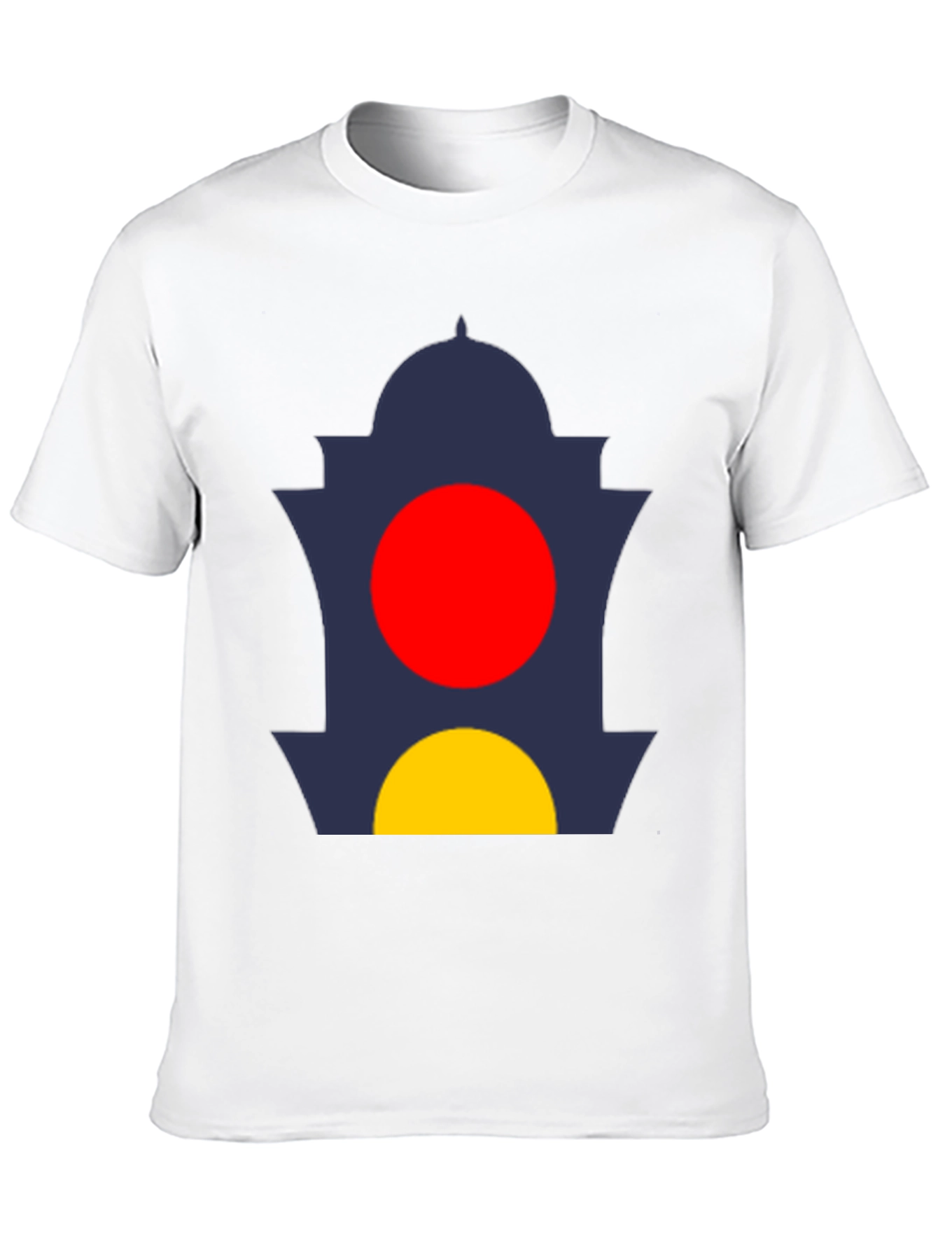 Abstract Design Tee: Graphic Print Black T-Shirt