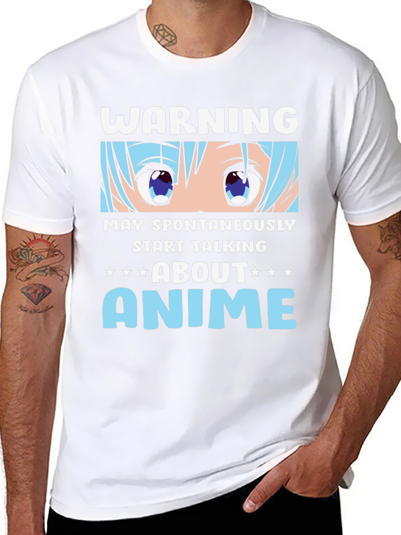 Warning Anime T-Shirt: May Spontaneously Talk About Anime