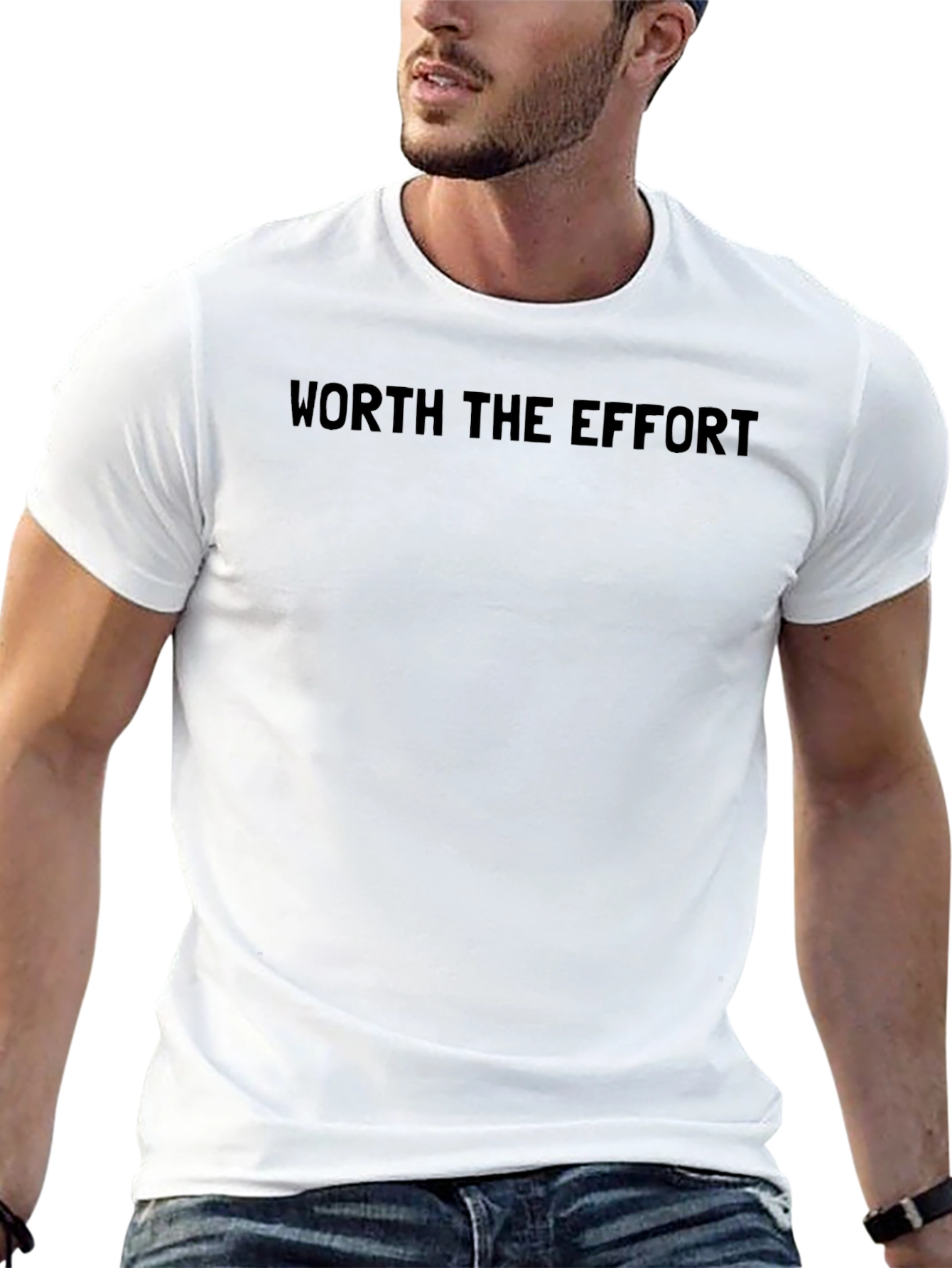 Worth The Effort Black T-Shirt
