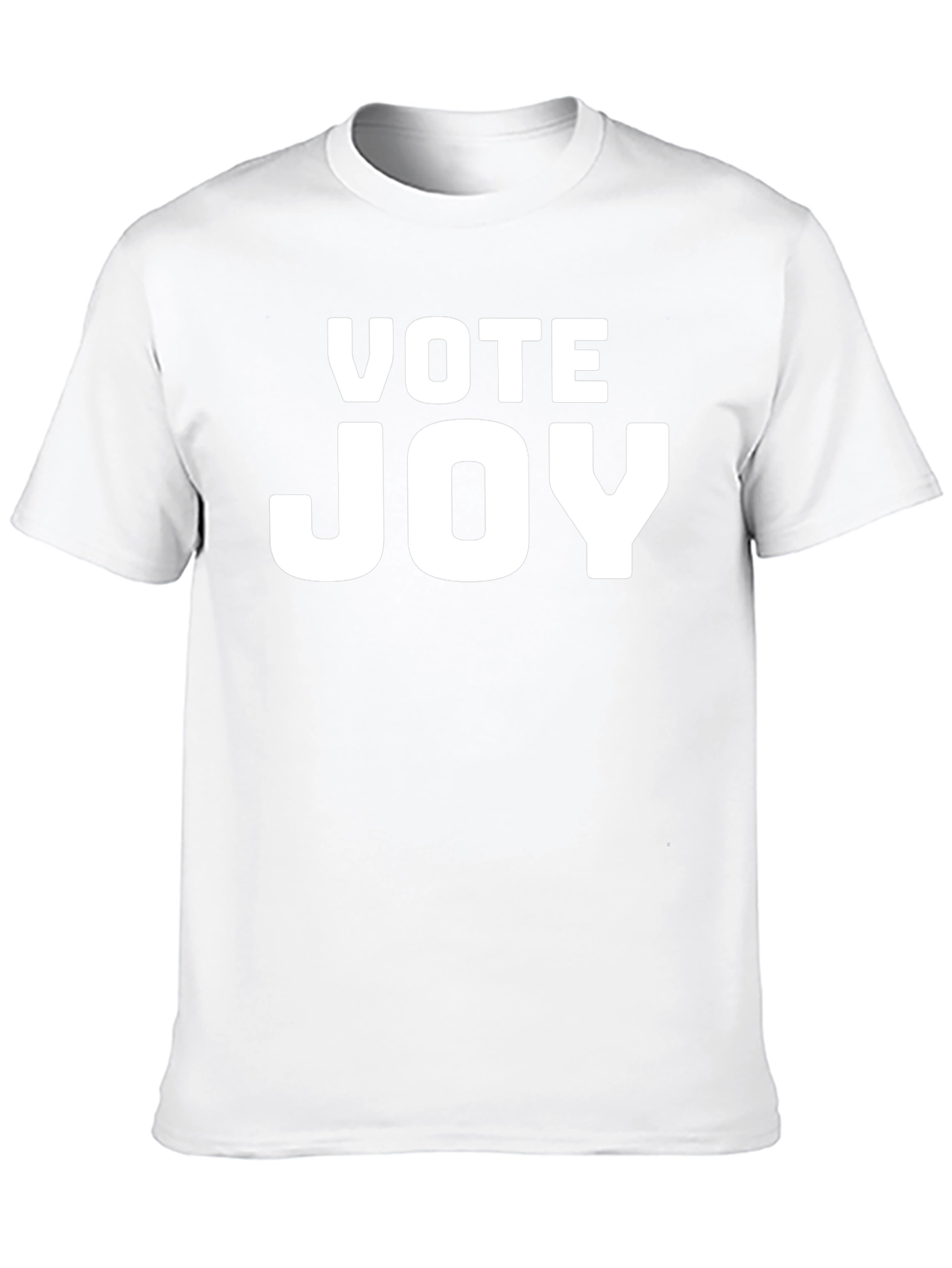 Vote Joy T-Shirt - Black Crew Neck Tee