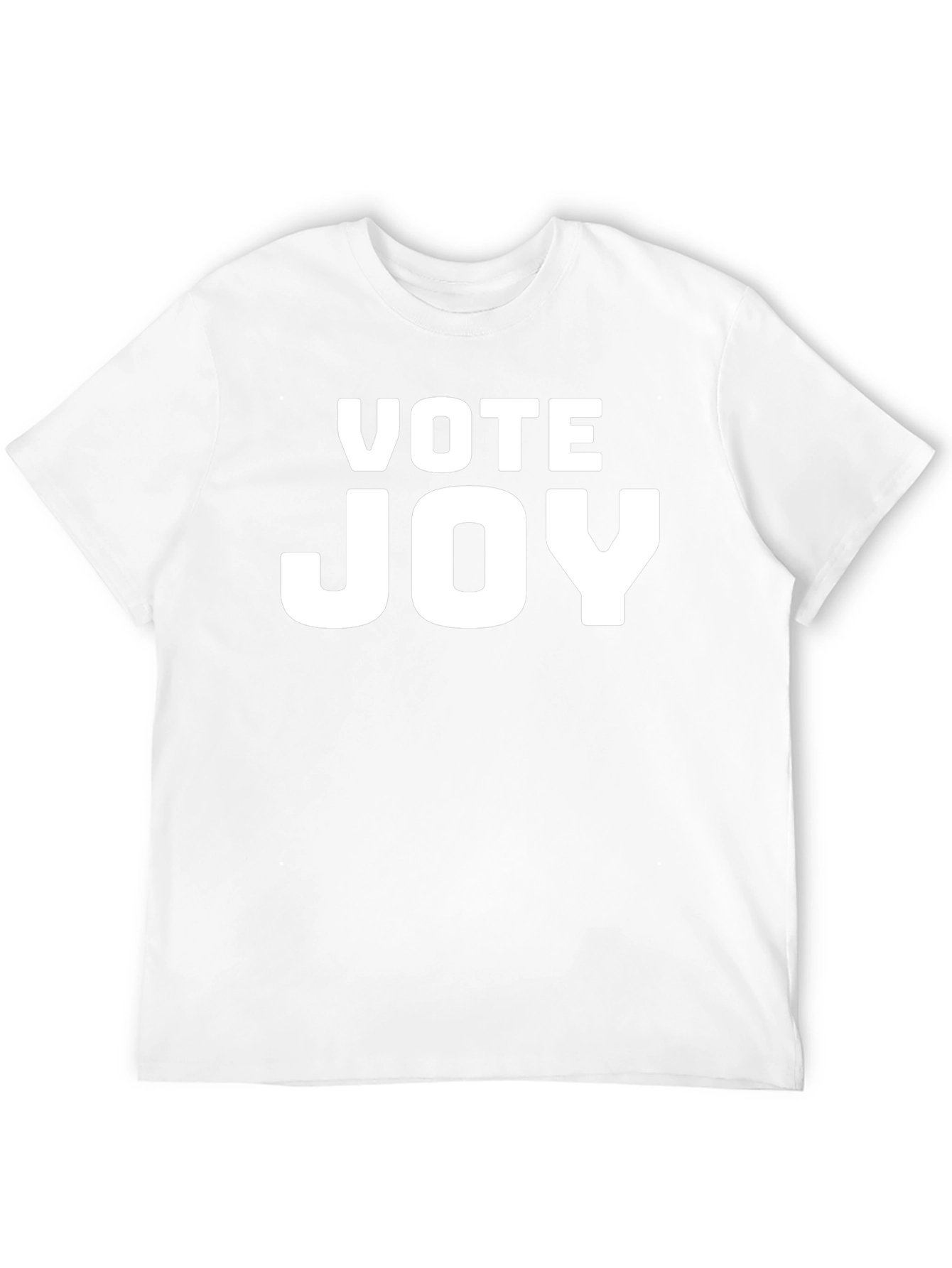 Vote Joy T-Shirt - Black Crew Neck Tee