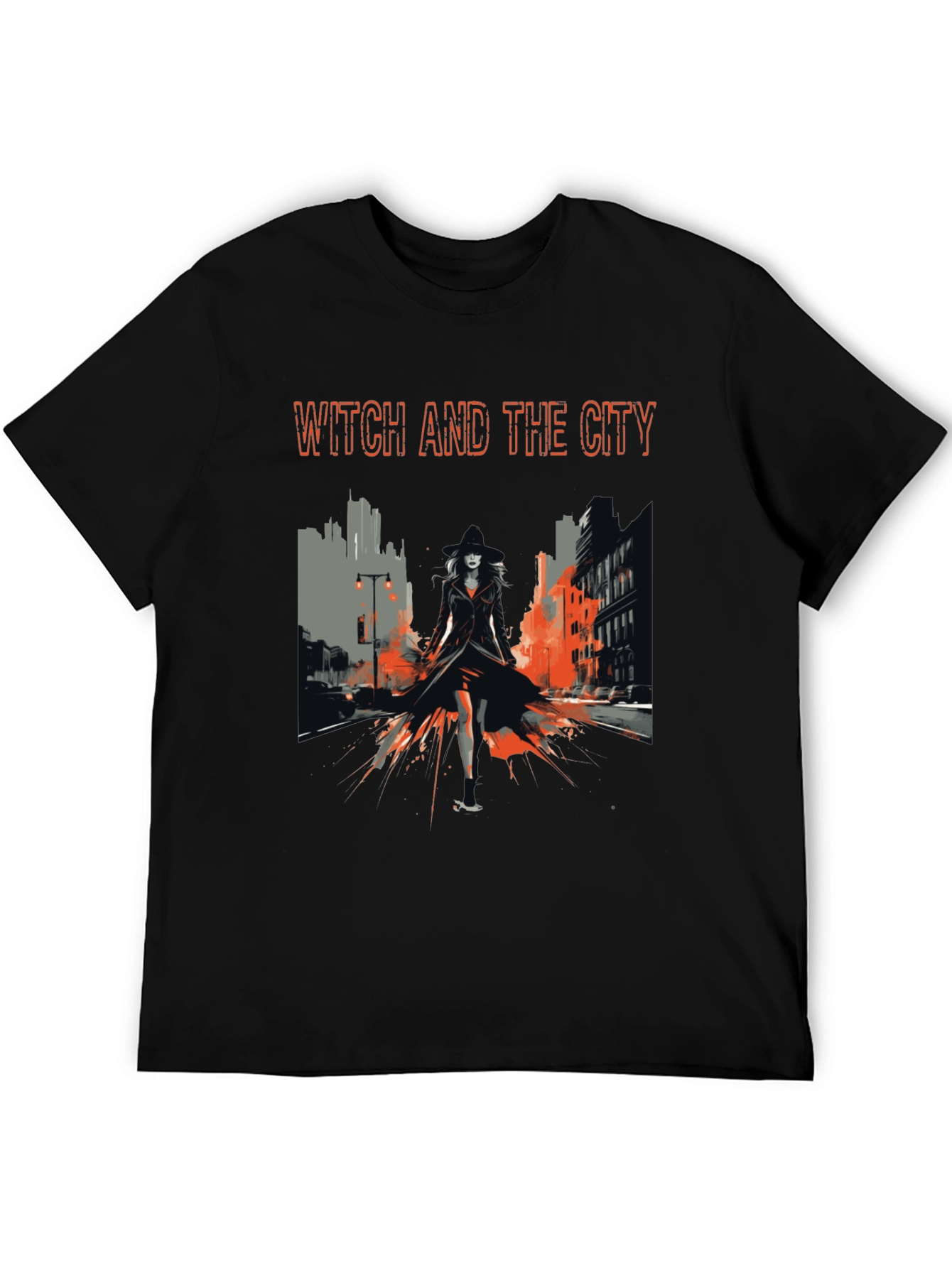 Witch and the City Black T-Shirt